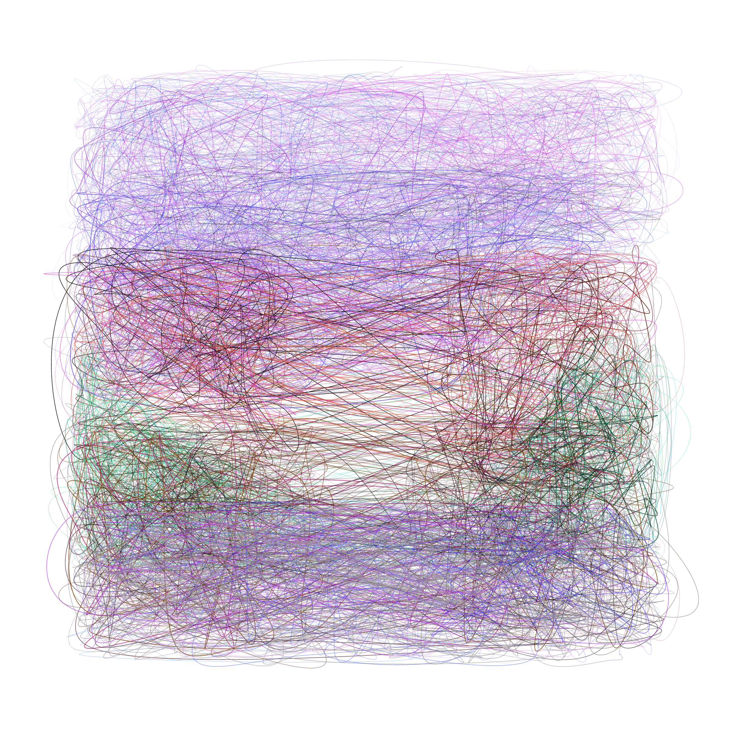 Art Blocks - Art Blocks v2 - Scribbled Boundaries #268 - NFT # 131000268