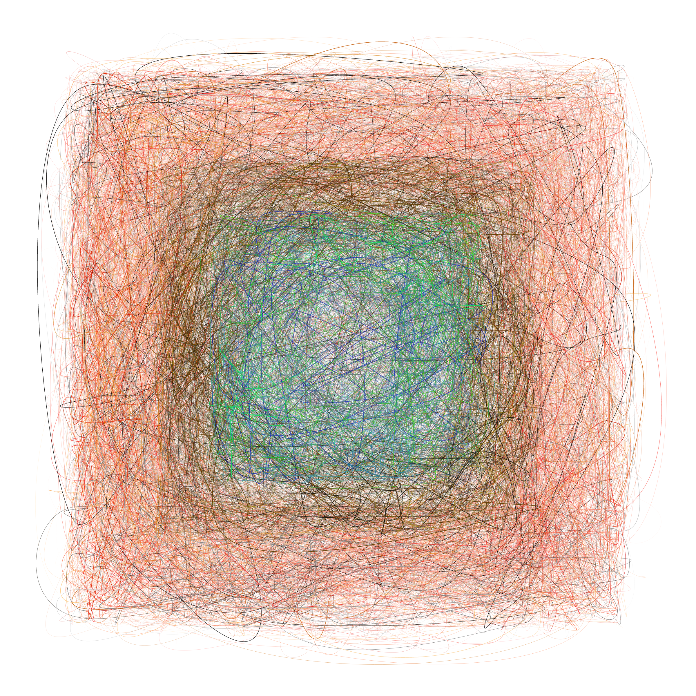 Art Blocks - Art Blocks v2 - Scribbled Boundaries #280 - NFT # 131000280