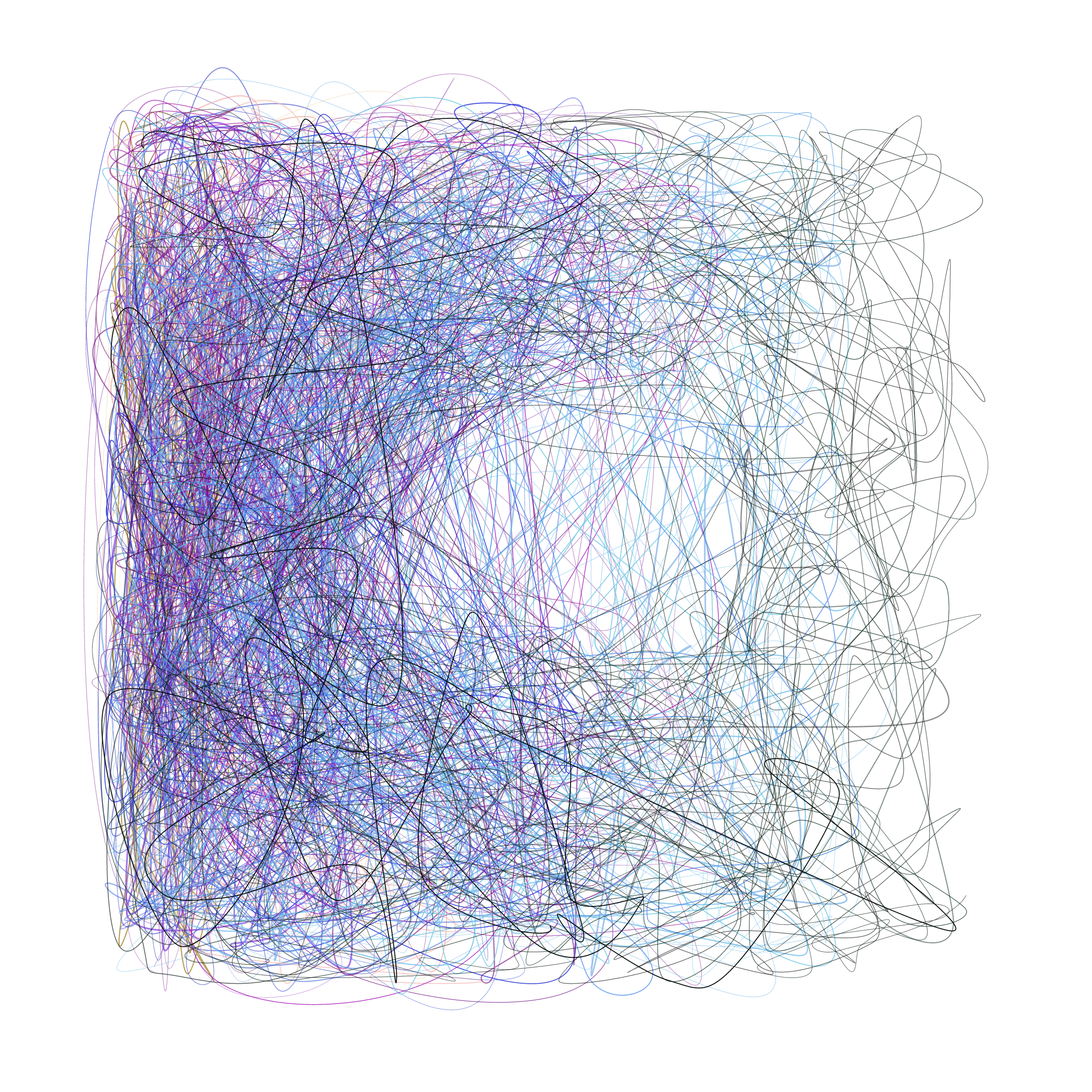 Art Blocks - Art Blocks v2 - Scribbled Boundaries #284 - NFT # 131000284