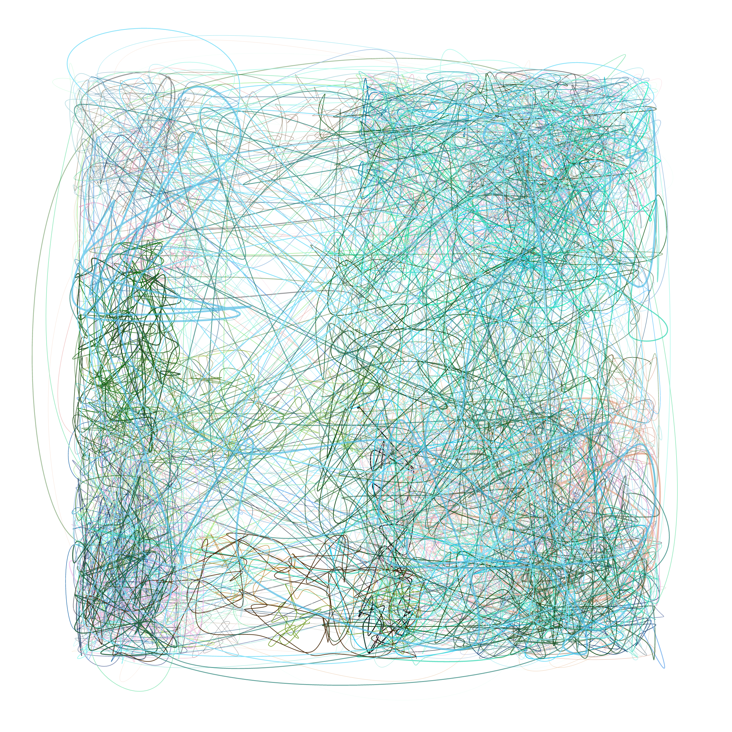 Art Blocks - Art Blocks v2 - Scribbled Boundaries #292 - NFT # 131000292