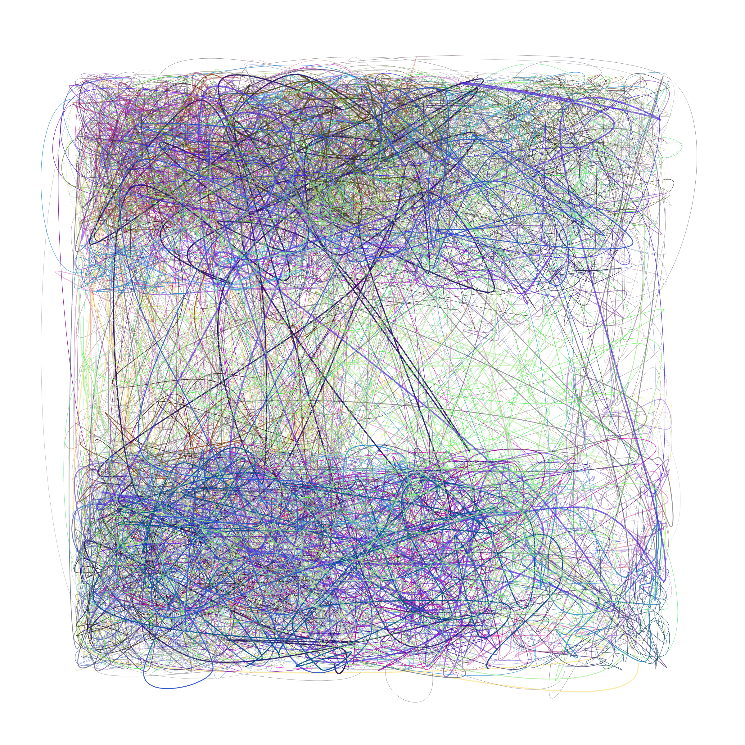 Art Blocks - Art Blocks v2 - Scribbled Boundaries #298 - NFT # 131000298