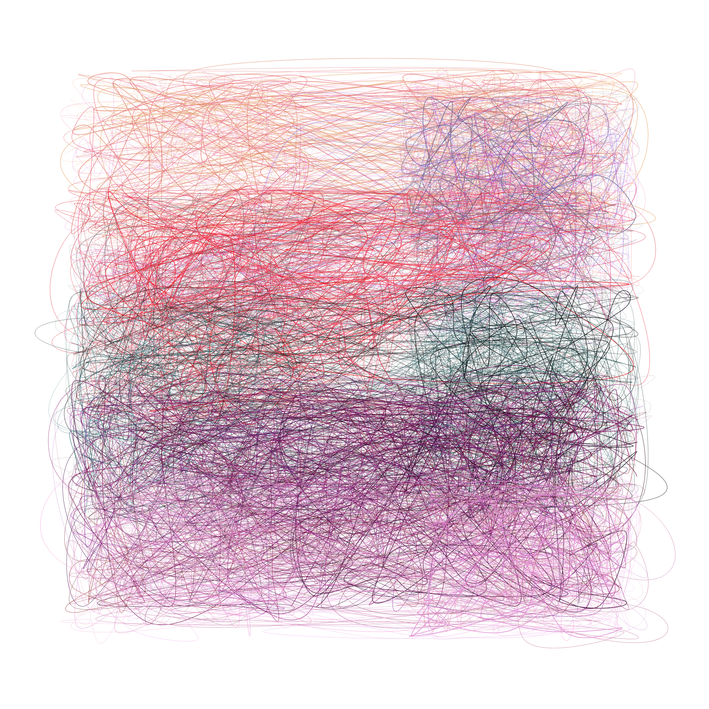 Art Blocks - Art Blocks v2 - Scribbled Boundaries #307 - NFT # 131000307