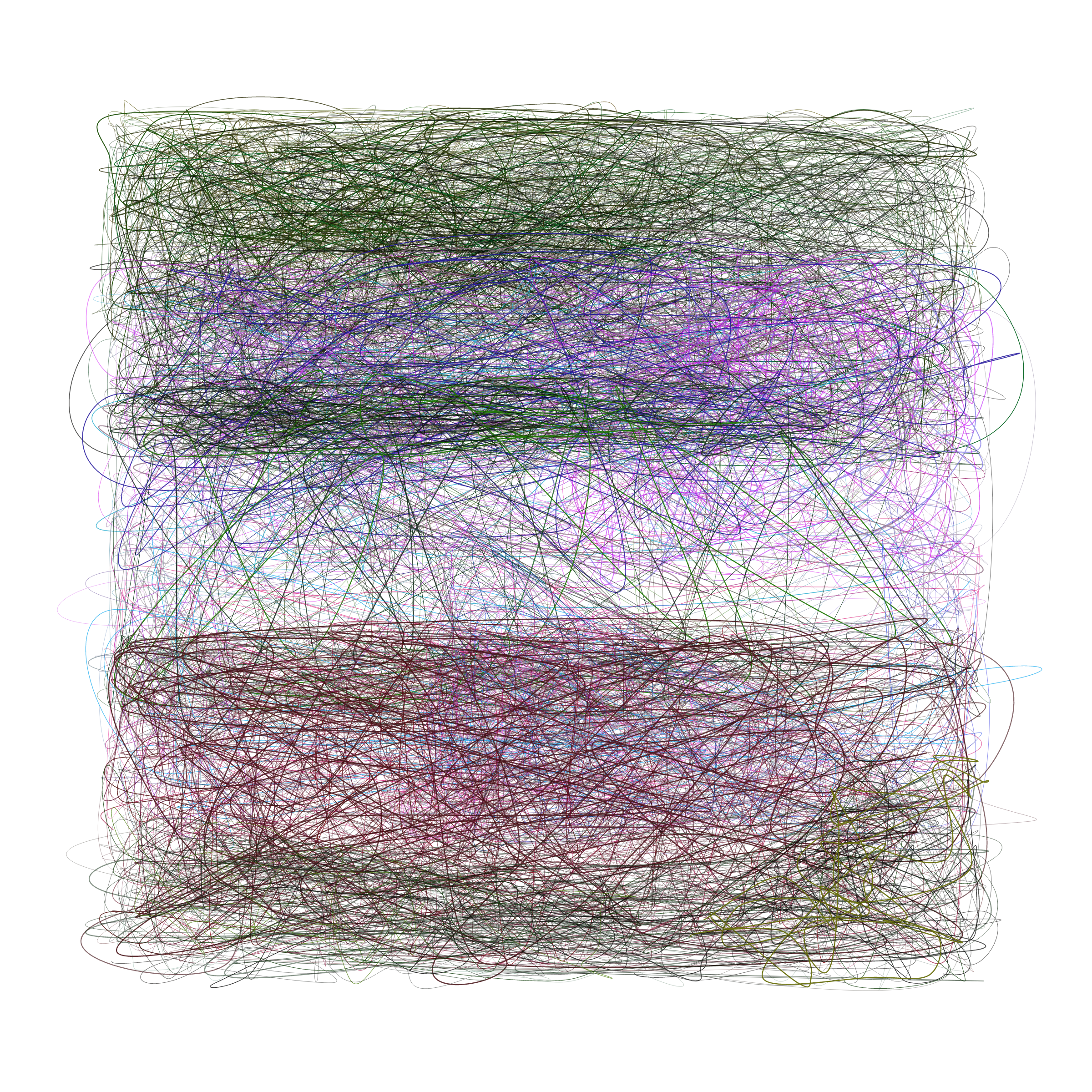 Art Blocks - Art Blocks v2 - Scribbled Boundaries #309 - NFT # 131000309