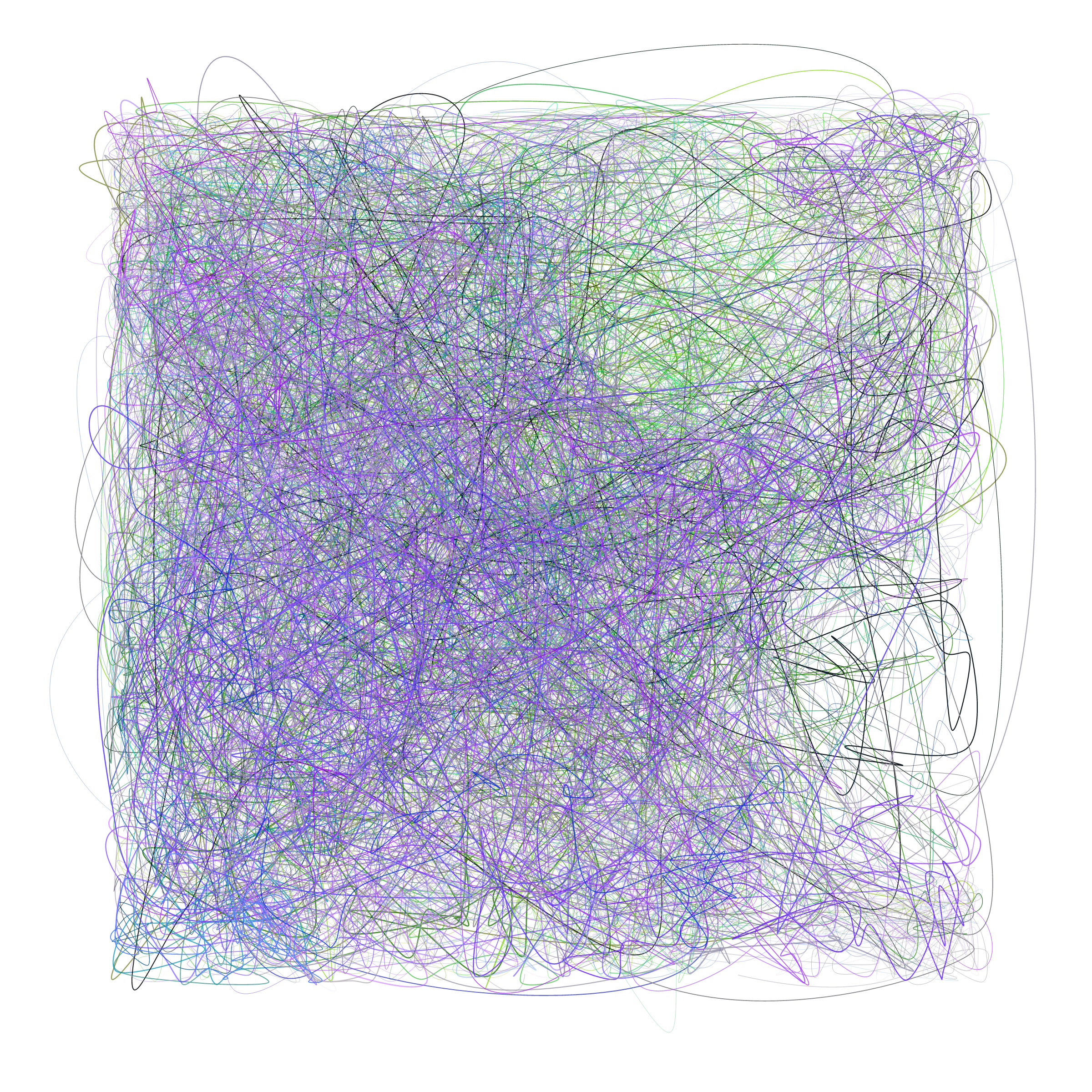 Art Blocks - Art Blocks v2 - Scribbled Boundaries #315 - NFT # 131000315