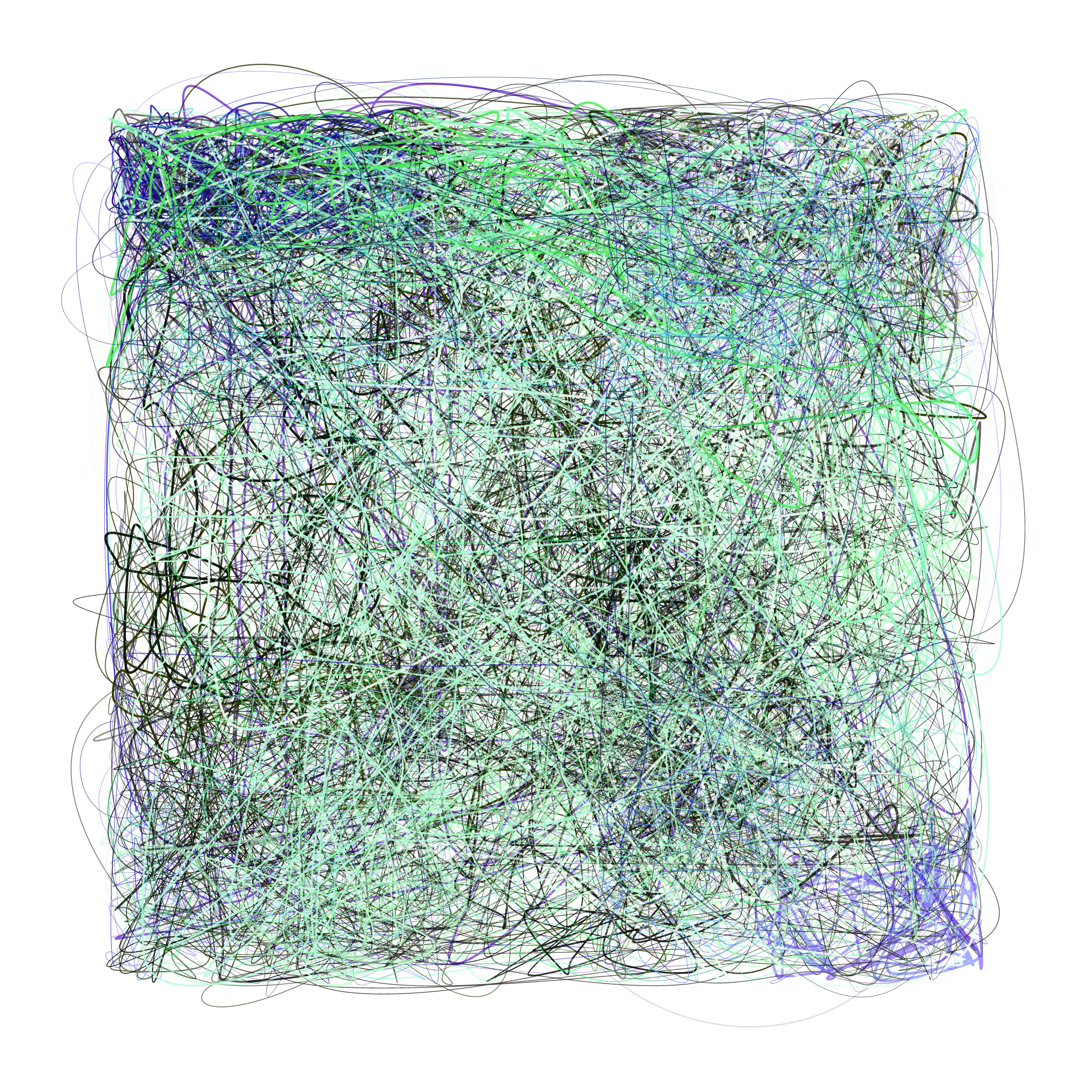 Art Blocks - Art Blocks v2 - Scribbled Boundaries #319 - NFT # 131000319