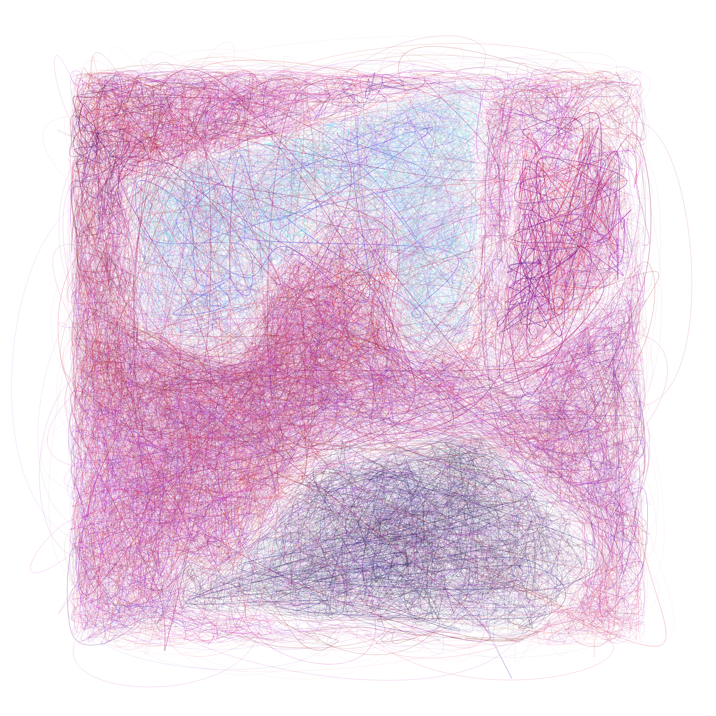 Art Blocks - Art Blocks v2 - Scribbled Boundaries #348 - NFT # 131000348