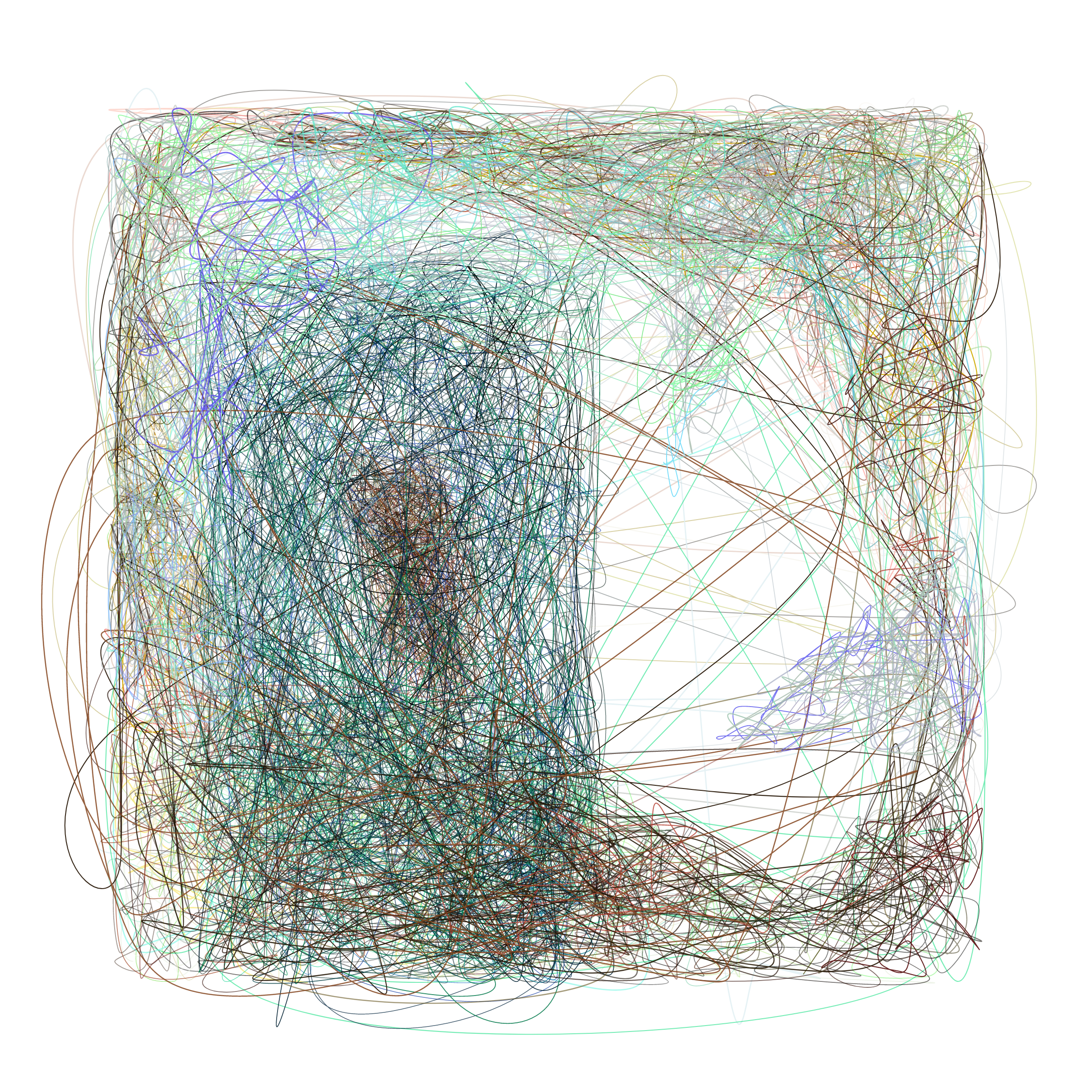 Art Blocks - Art Blocks v2 - Scribbled Boundaries #351 - NFT # 131000351