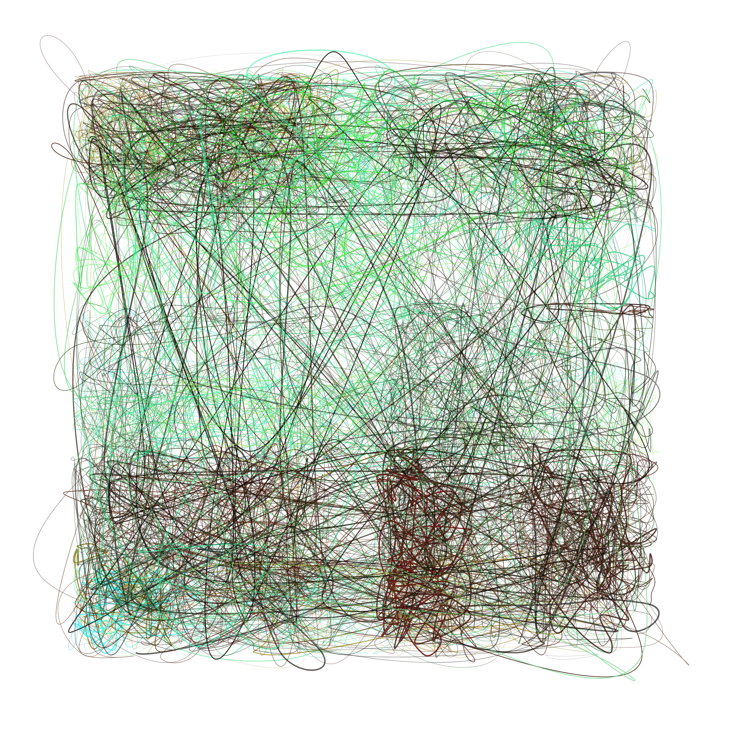 Art Blocks - Art Blocks v2 - Scribbled Boundaries #353 - NFT # 131000353