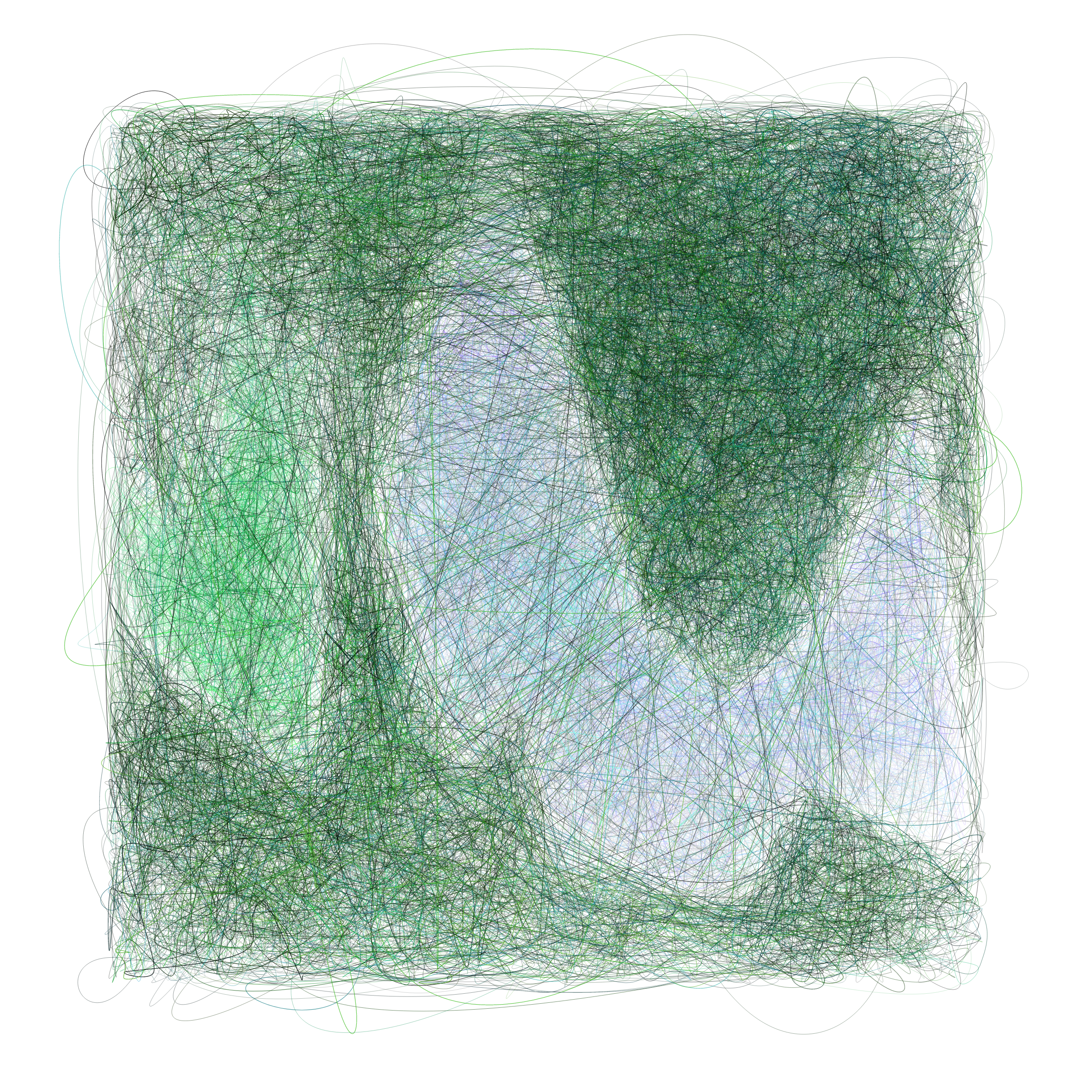 Art Blocks - Art Blocks v2 - Scribbled Boundaries #358 - NFT # 131000358