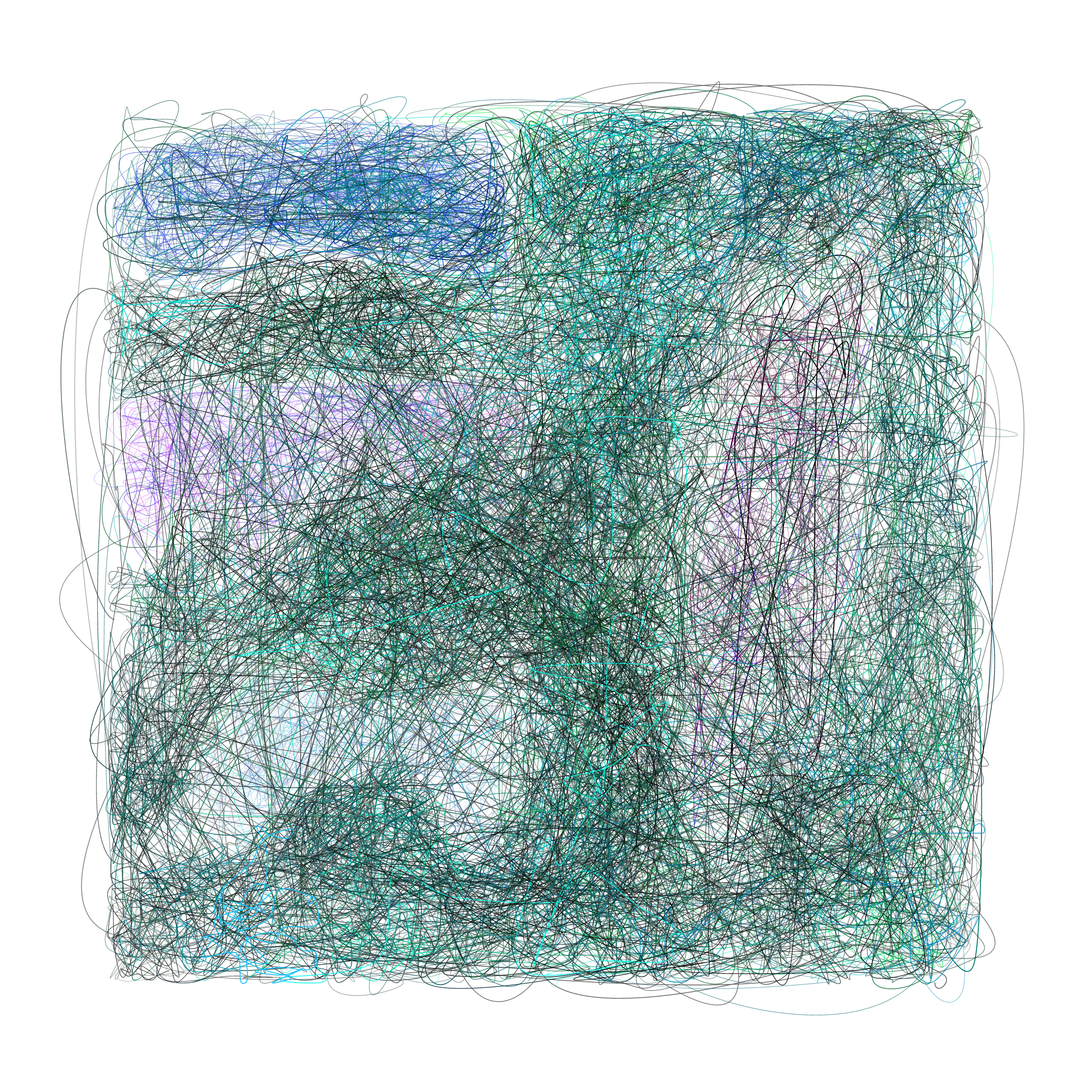 Art Blocks - Art Blocks v2 - Scribbled Boundaries #369 - NFT # 131000369