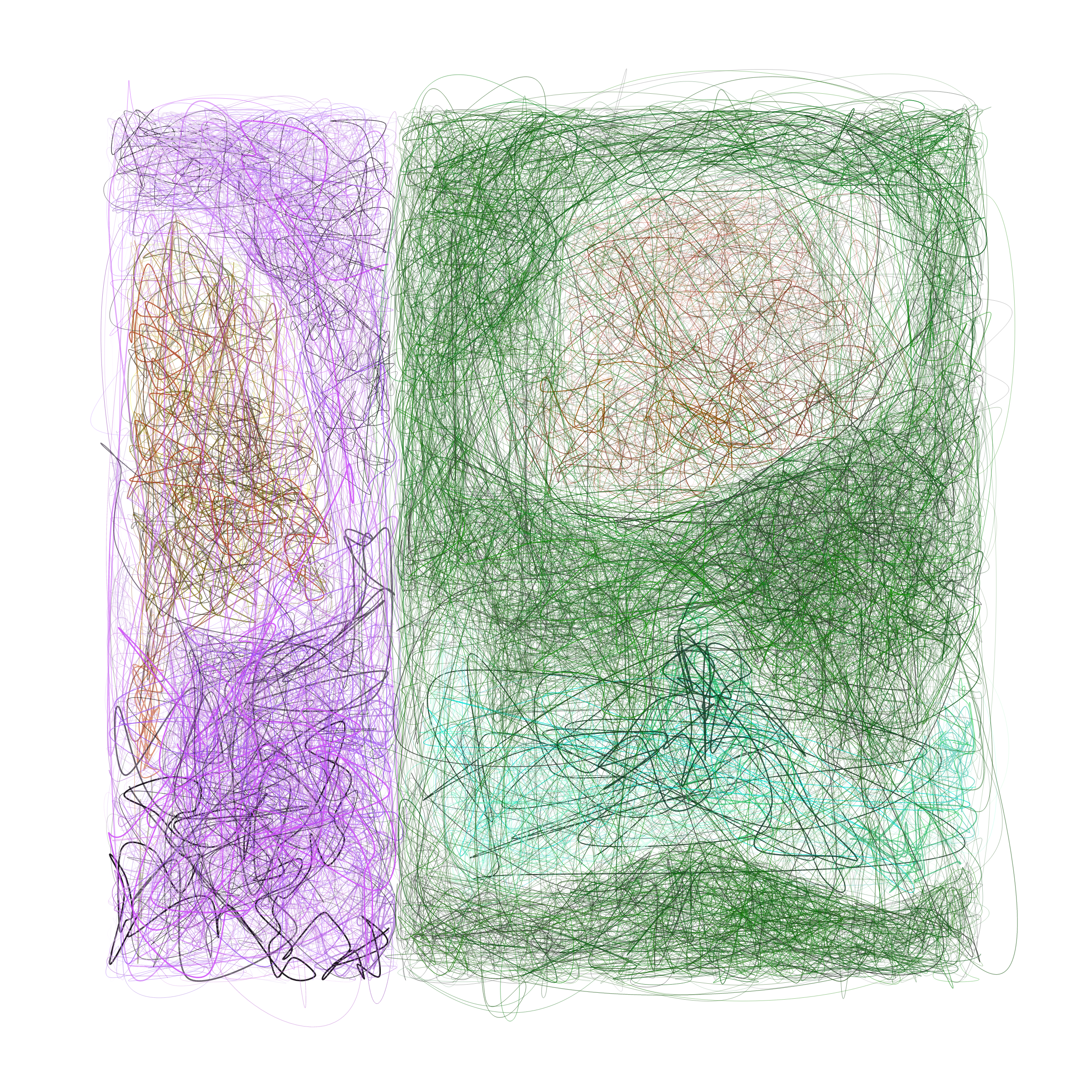 Art Blocks - Art Blocks v2 - Scribbled Boundaries #378 - NFT # 131000378