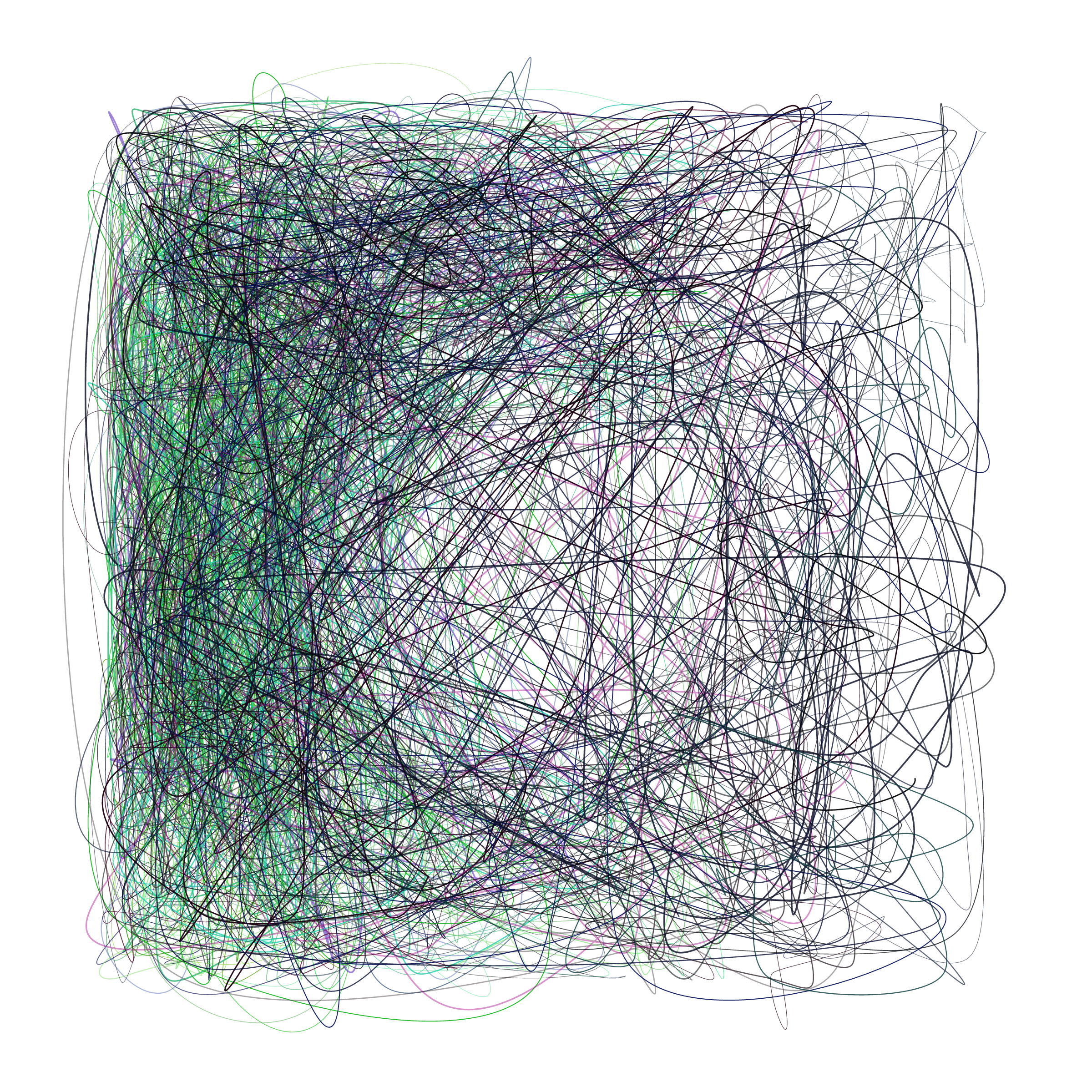 Art Blocks - Art Blocks v2 - Scribbled Boundaries #384 - NFT # 131000384