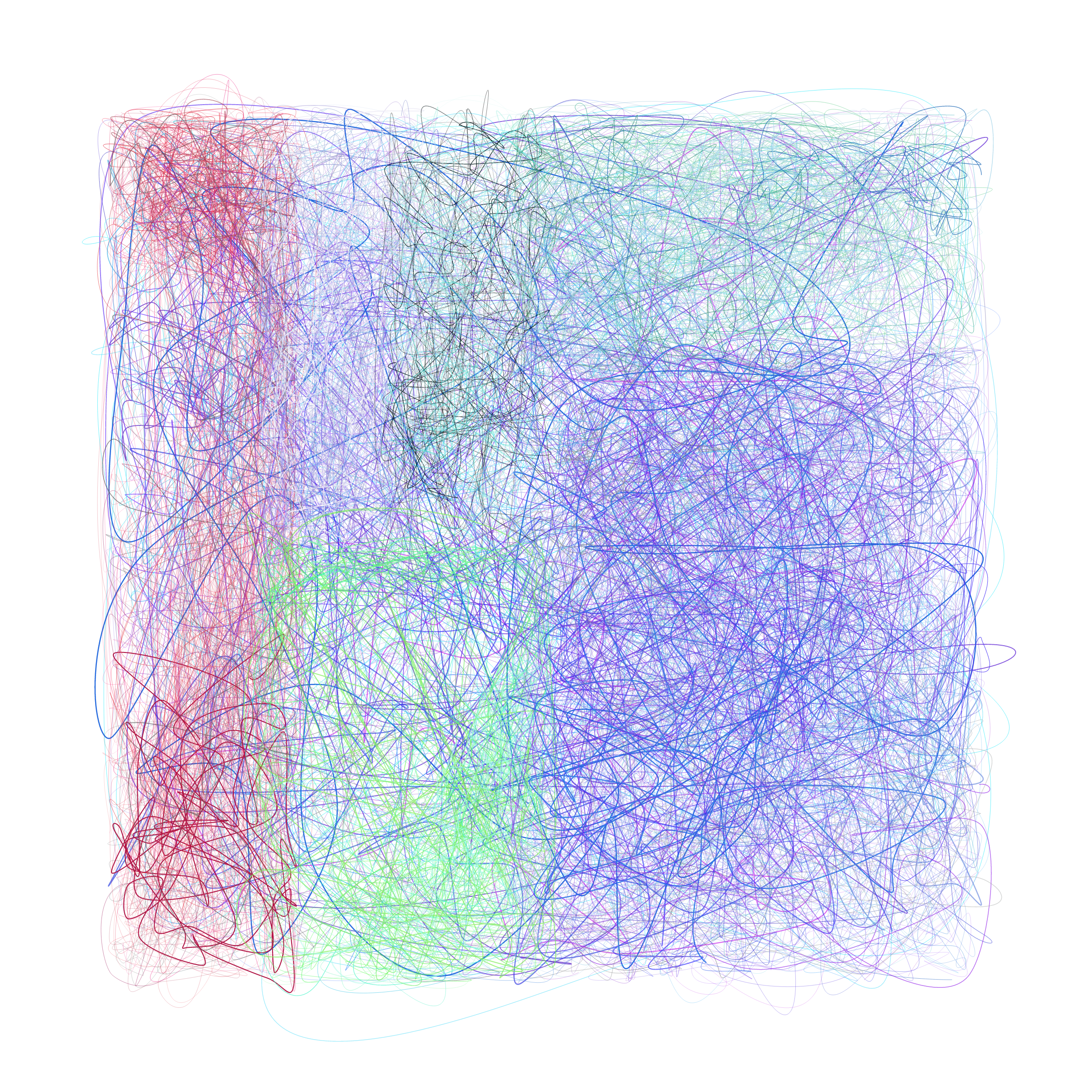 Art Blocks - Art Blocks v2 - Scribbled Boundaries #388 - NFT # 131000388