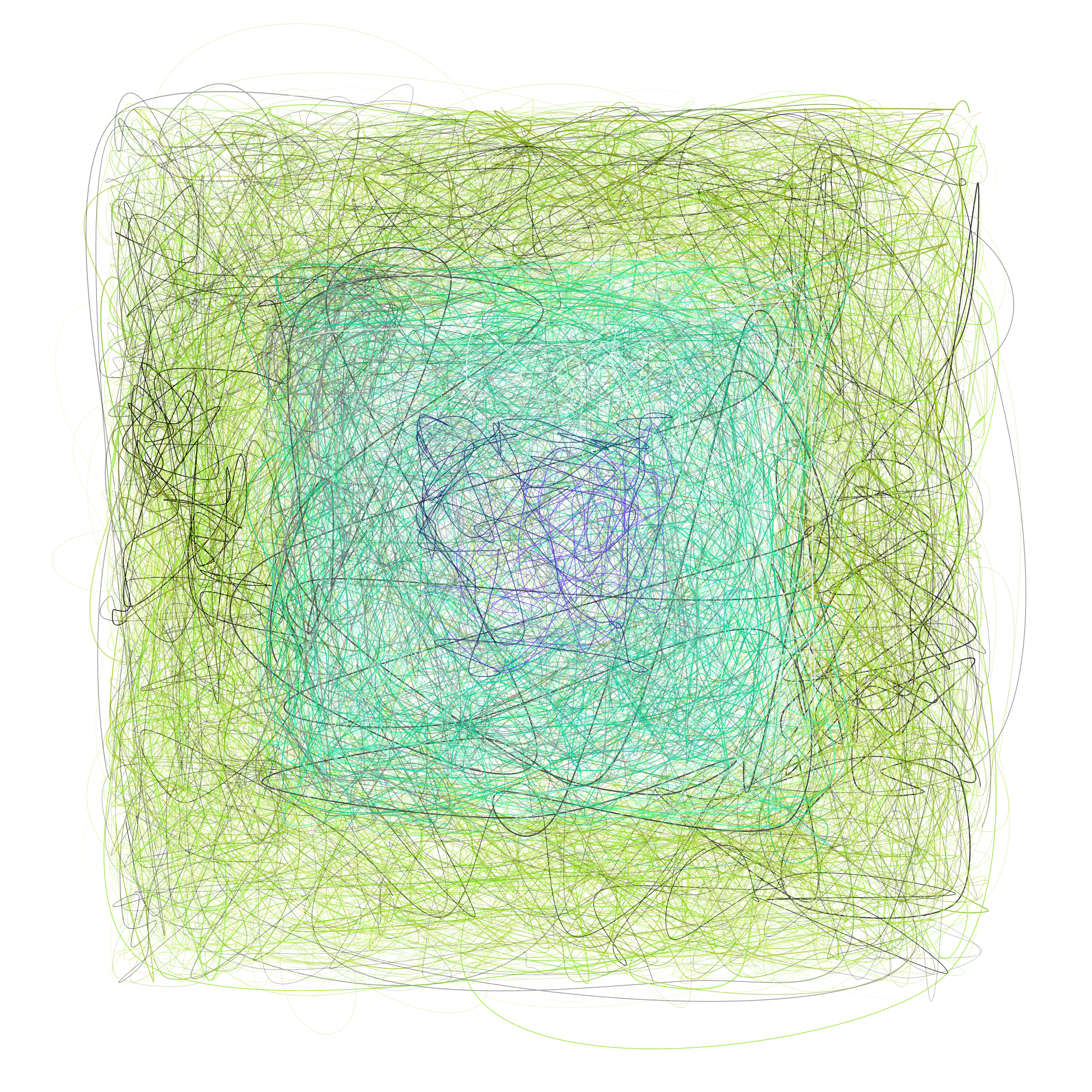 Art Blocks - Art Blocks v2 - Scribbled Boundaries #389 - NFT # 131000389