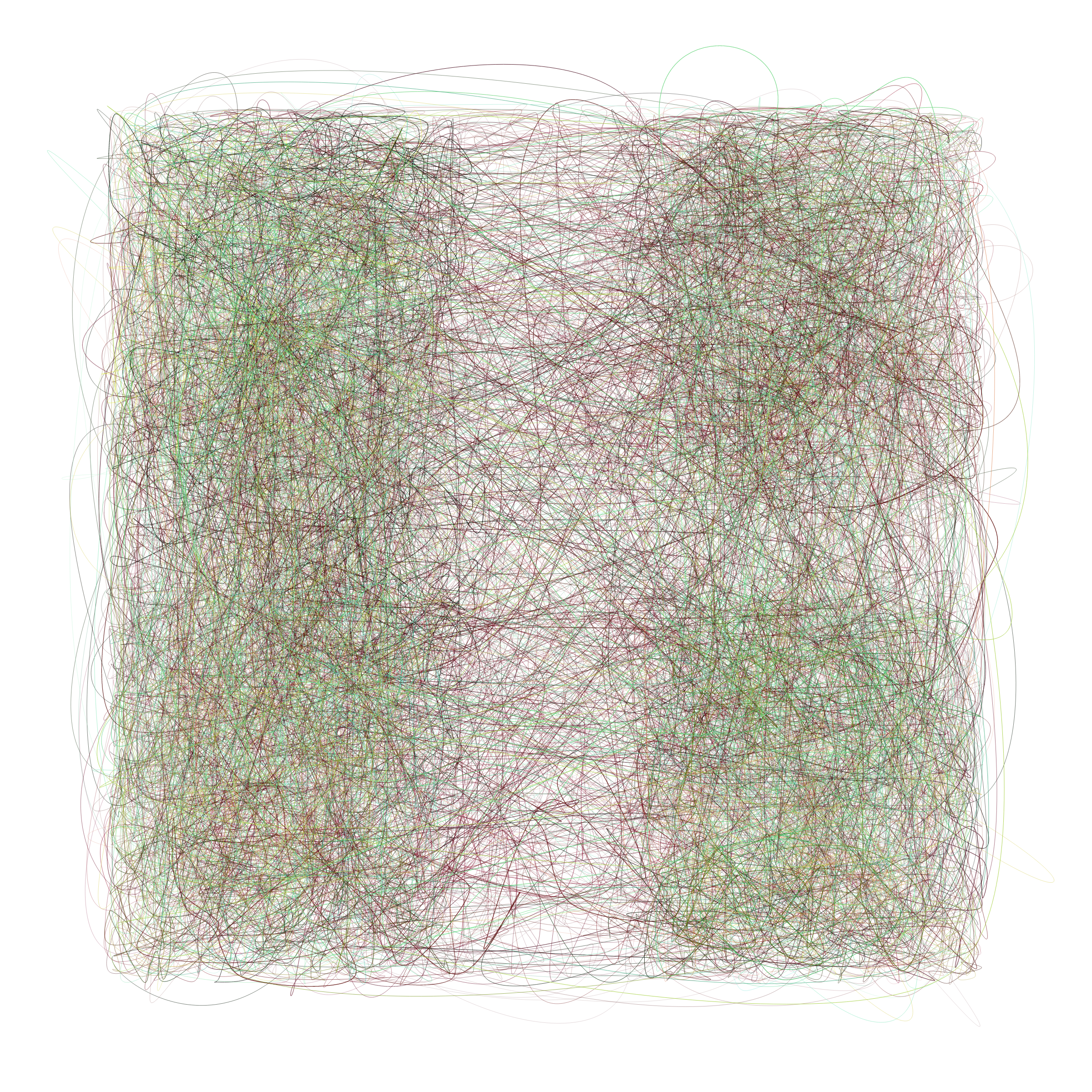 Art Blocks - Art Blocks v2 - Scribbled Boundaries #390 - NFT # 131000390