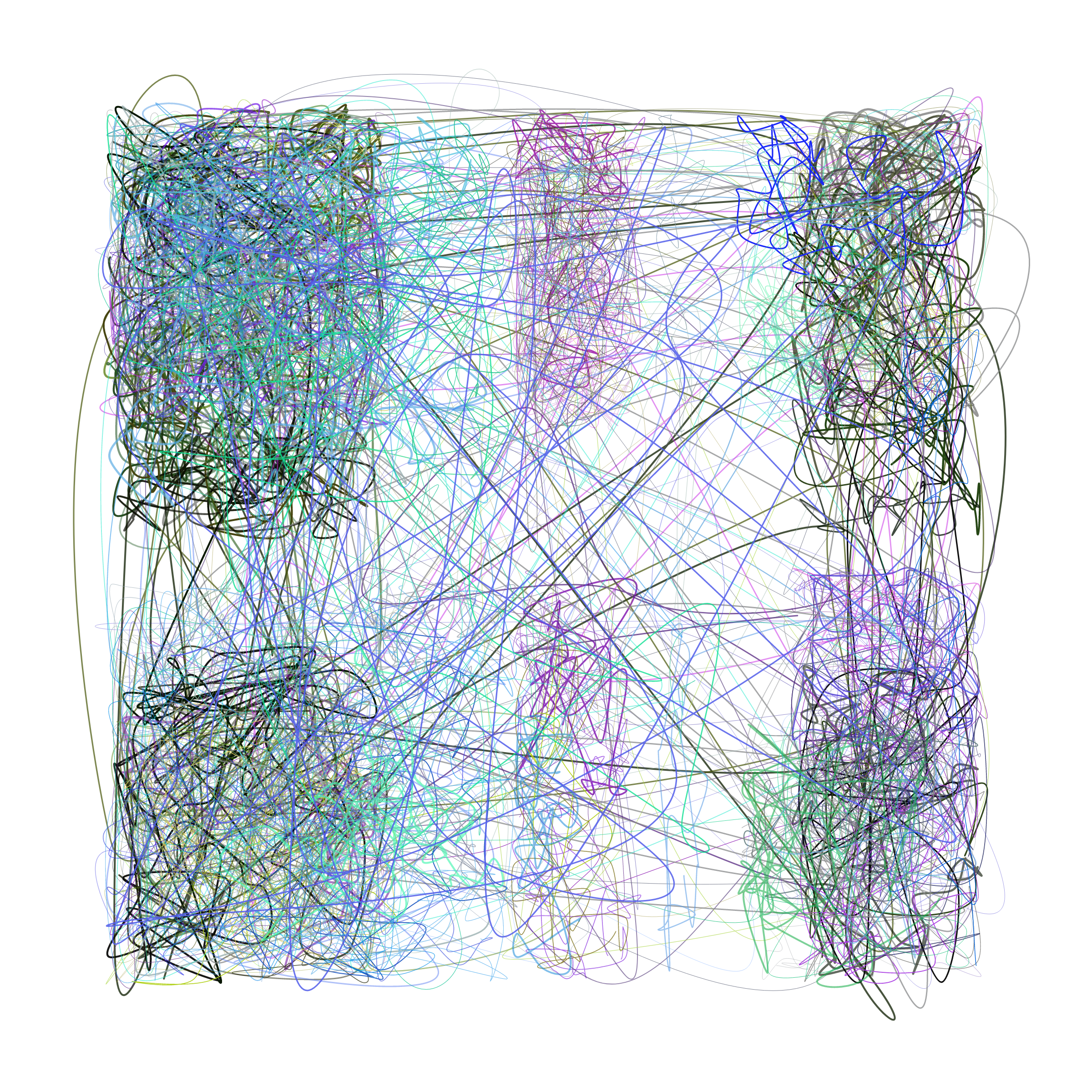 Art Blocks - Art Blocks v2 - Scribbled Boundaries #391 - NFT # 131000391