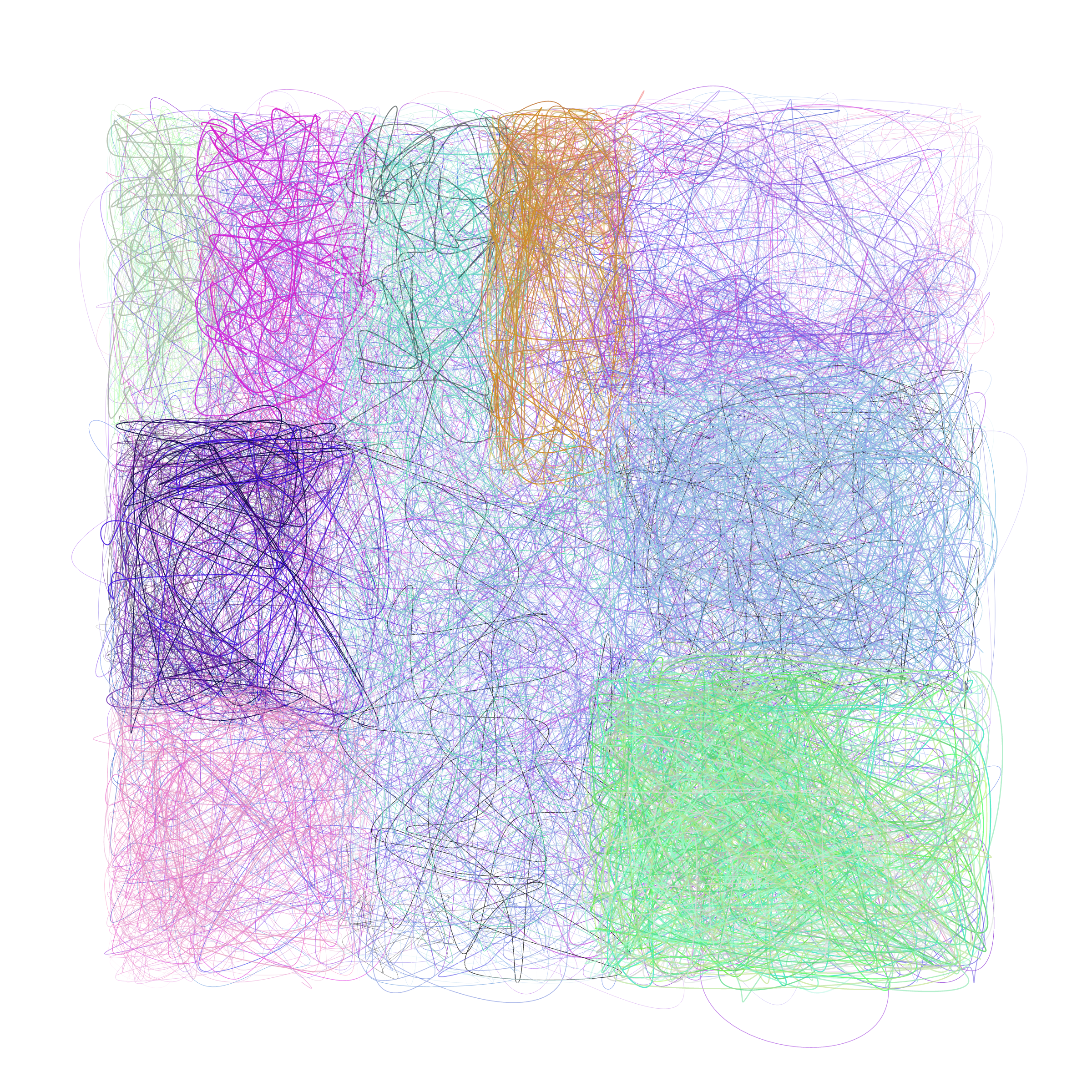 Art Blocks - Art Blocks v2 - Scribbled Boundaries #401 - NFT # 131000401