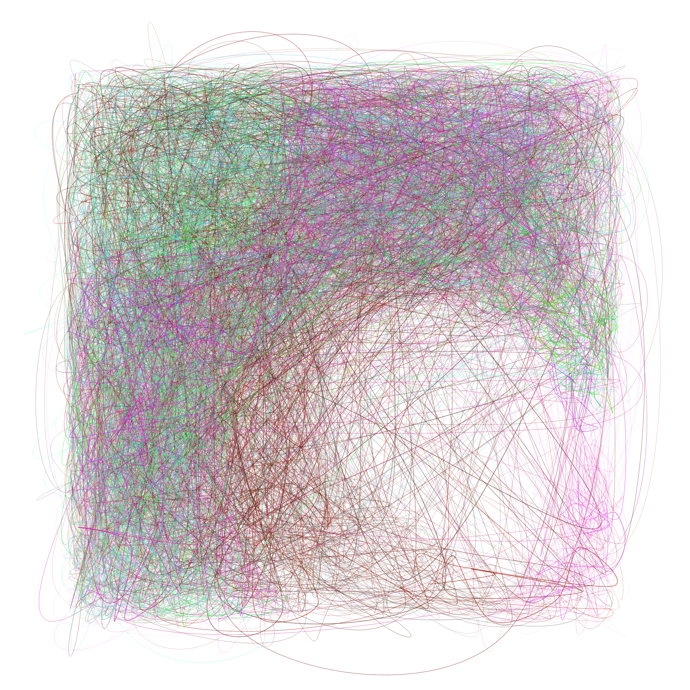 Art Blocks - Art Blocks v2 - Scribbled Boundaries #409 - NFT # 131000409