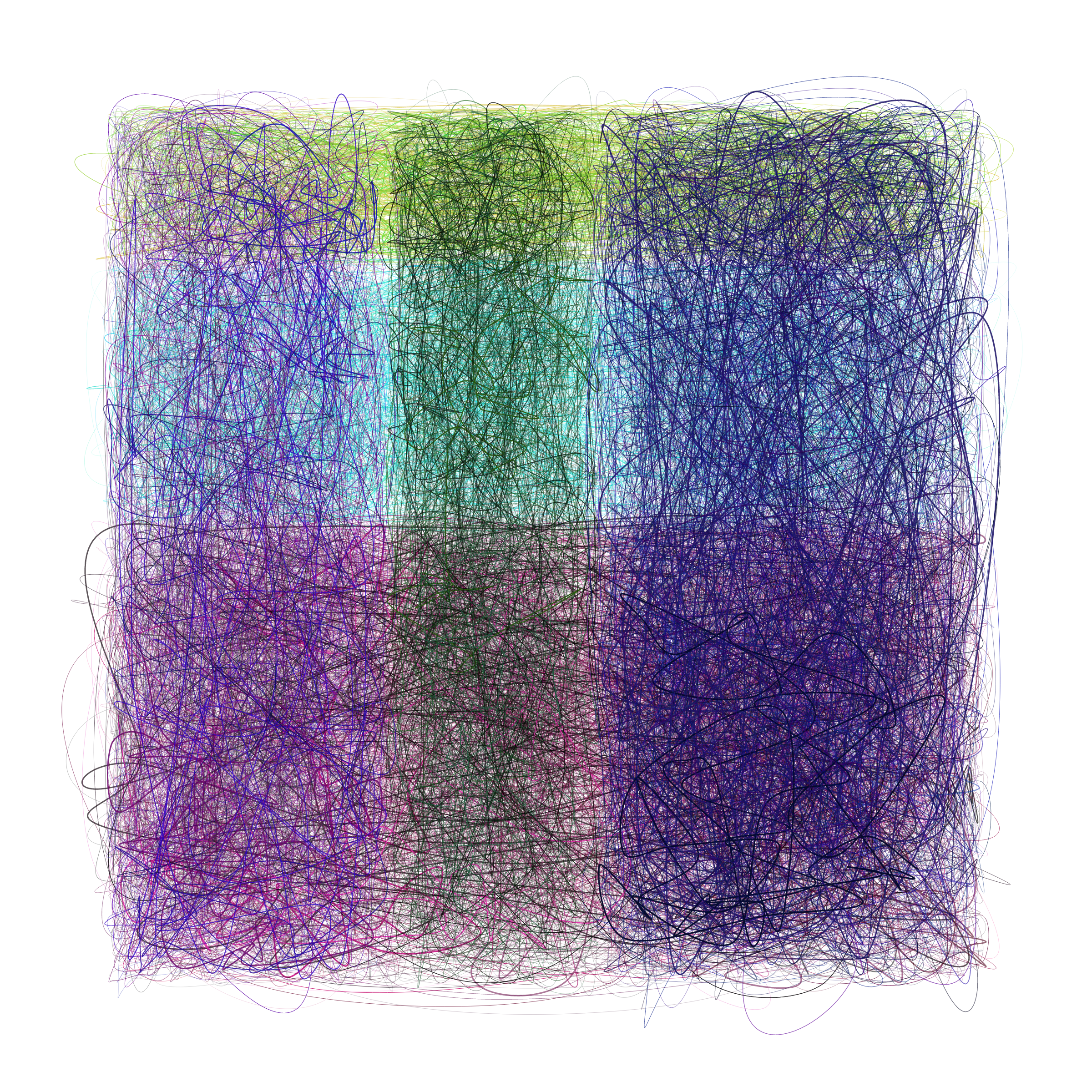 Art Blocks - Art Blocks v2 - Scribbled Boundaries #410 - NFT # 131000410