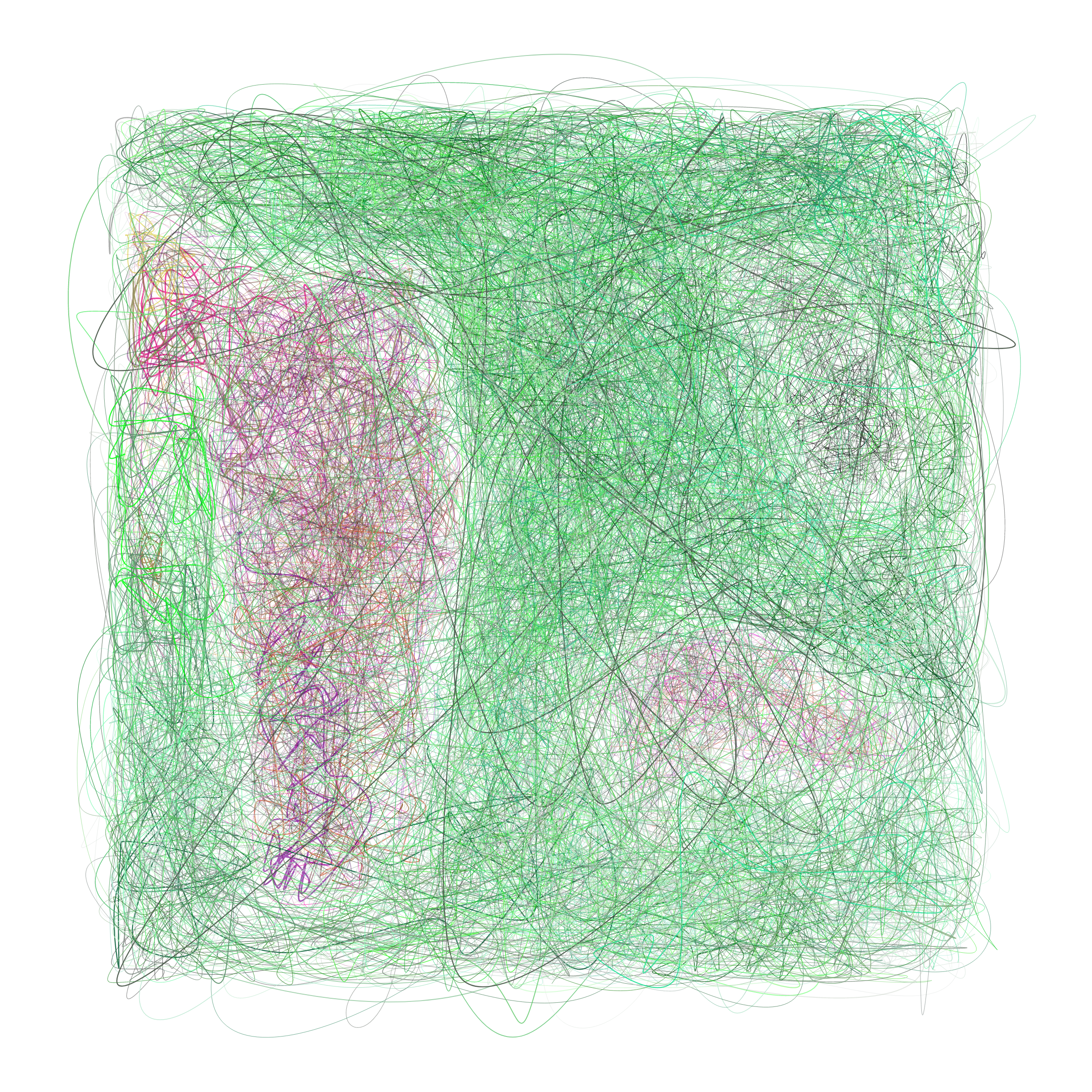 Art Blocks - Art Blocks v2 - Scribbled Boundaries #411 - NFT # 131000411