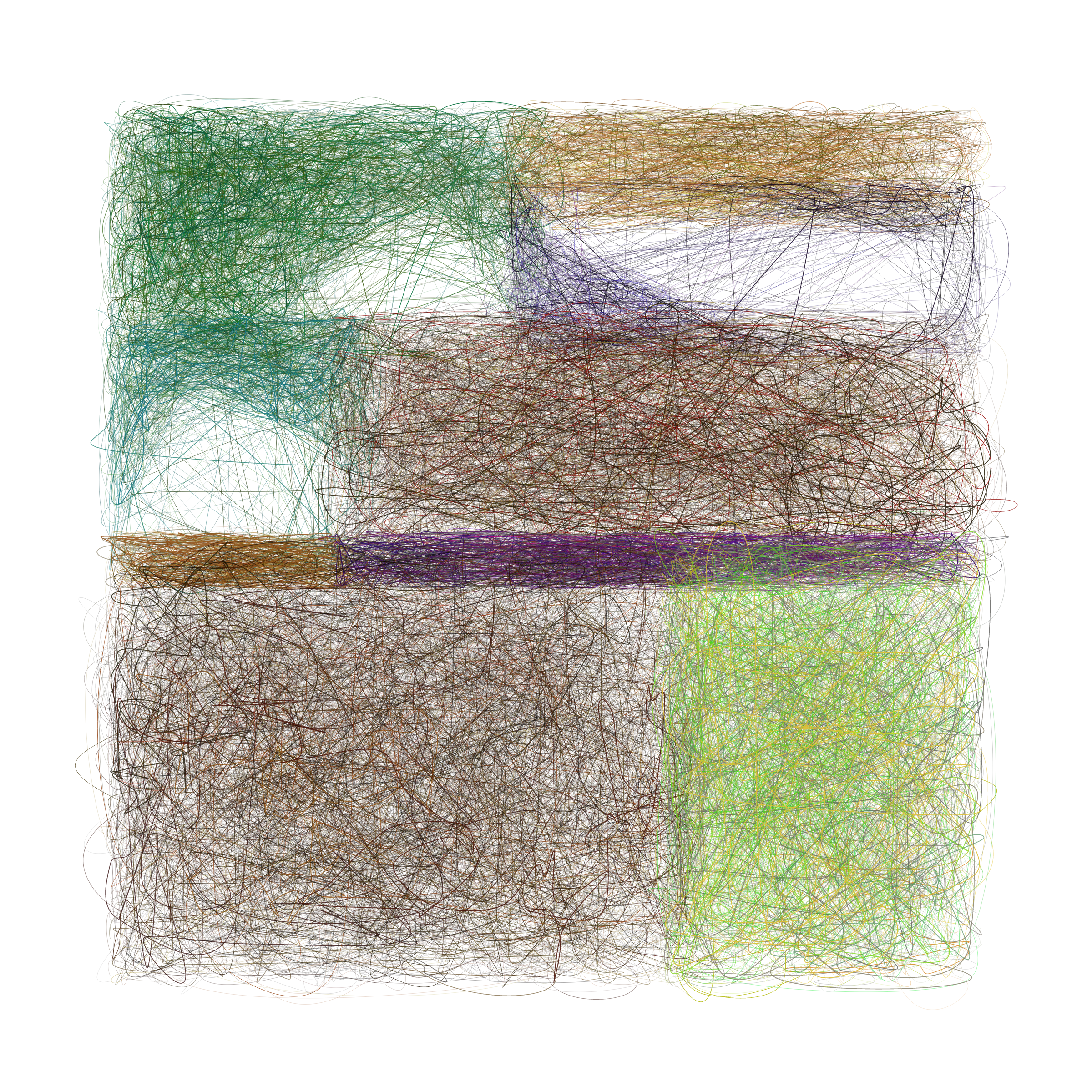 Art Blocks - Art Blocks v2 - Scribbled Boundaries #412 - NFT # 131000412