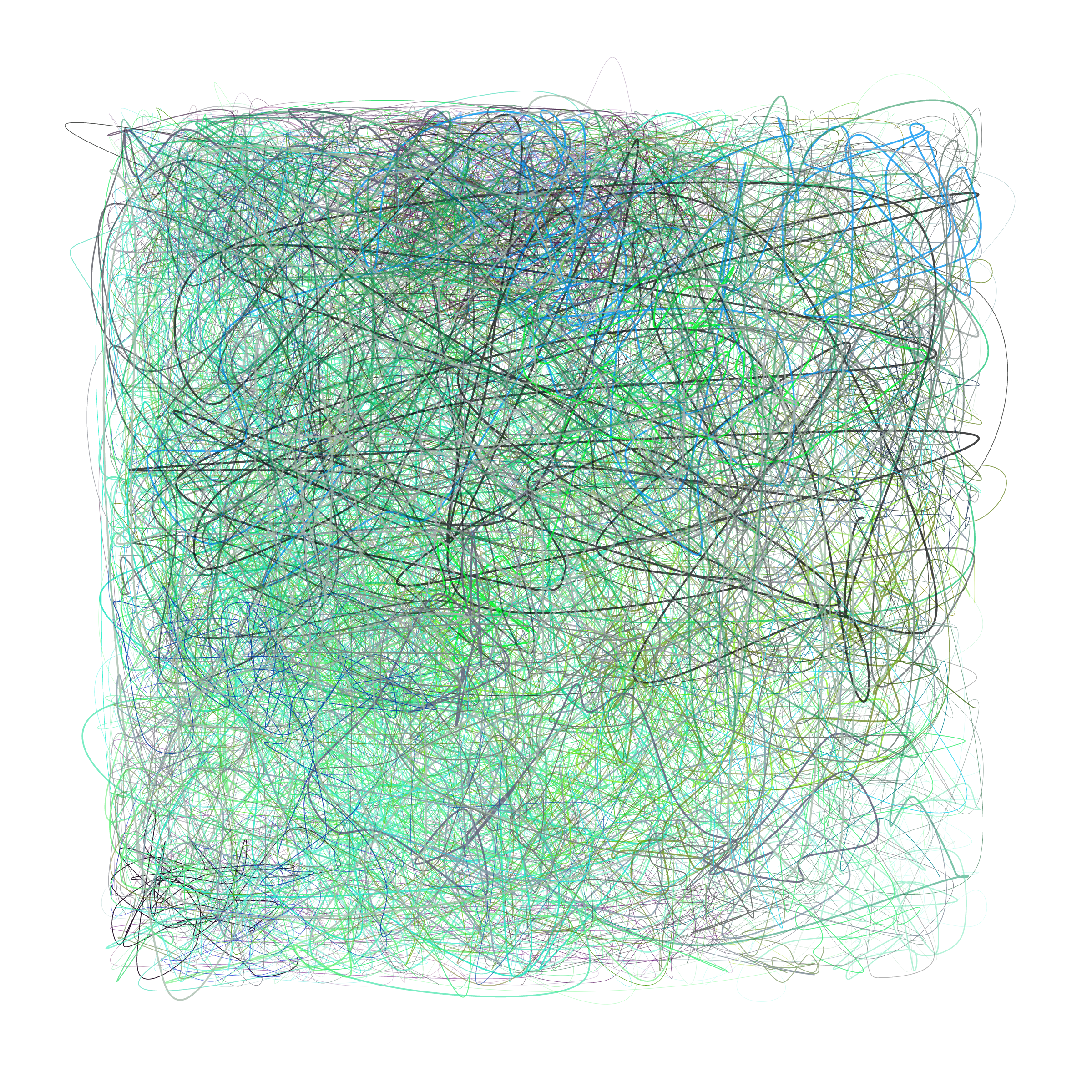 Art Blocks - Art Blocks v2 - Scribbled Boundaries #417 - NFT # 131000417