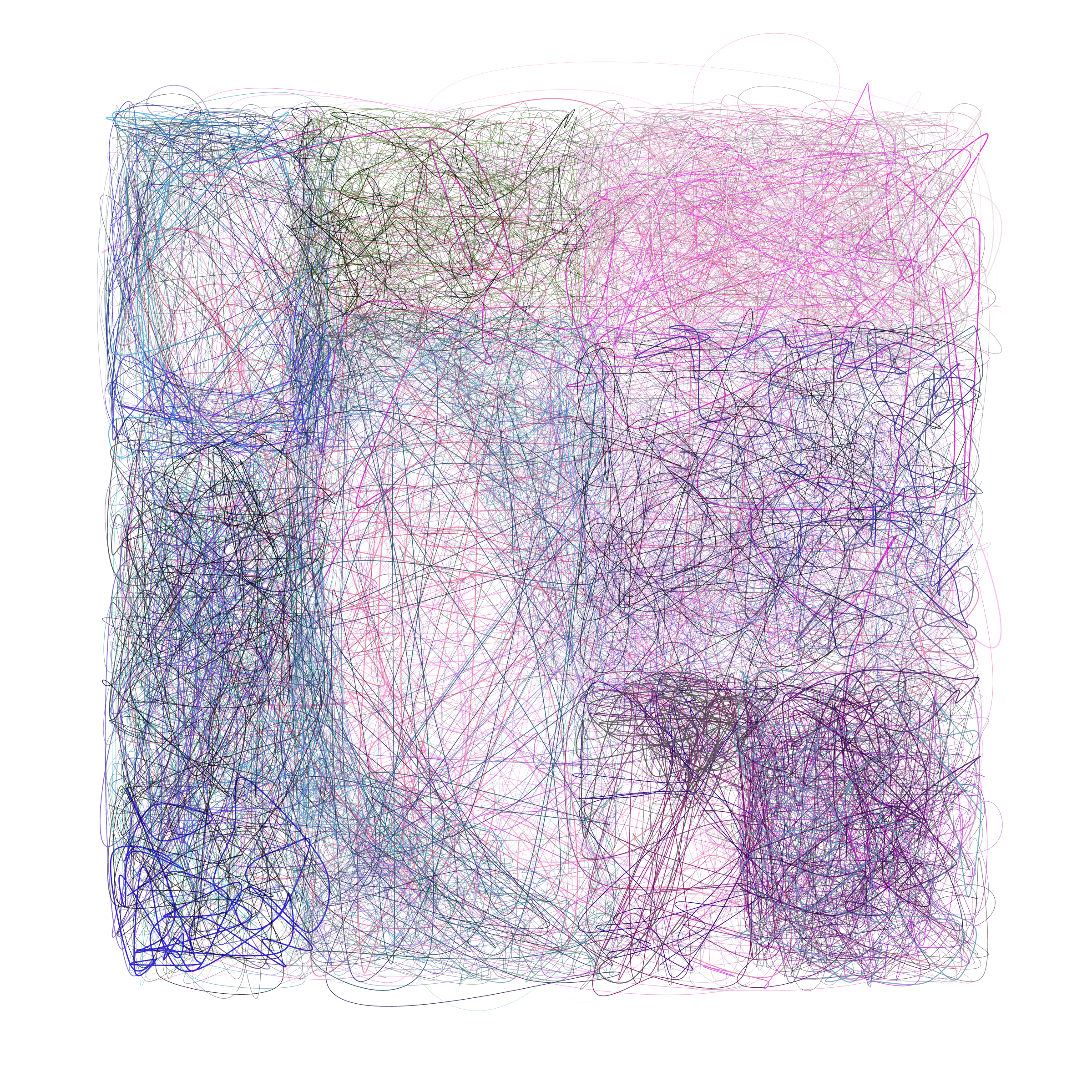 Art Blocks - Art Blocks v2 - Scribbled Boundaries #424 - NFT # 131000424