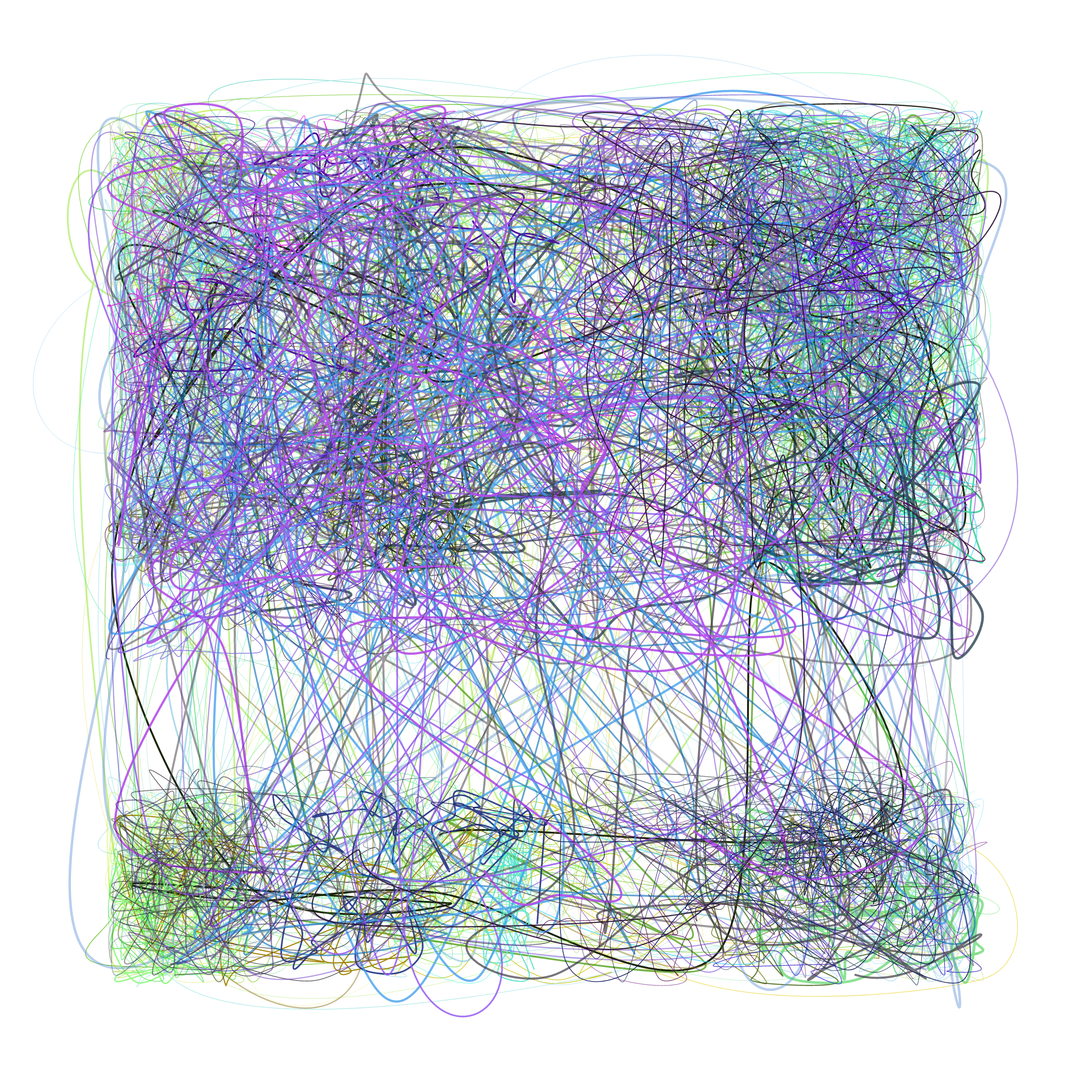 Art Blocks - Art Blocks v2 - Scribbled Boundaries #425 - NFT # 131000425