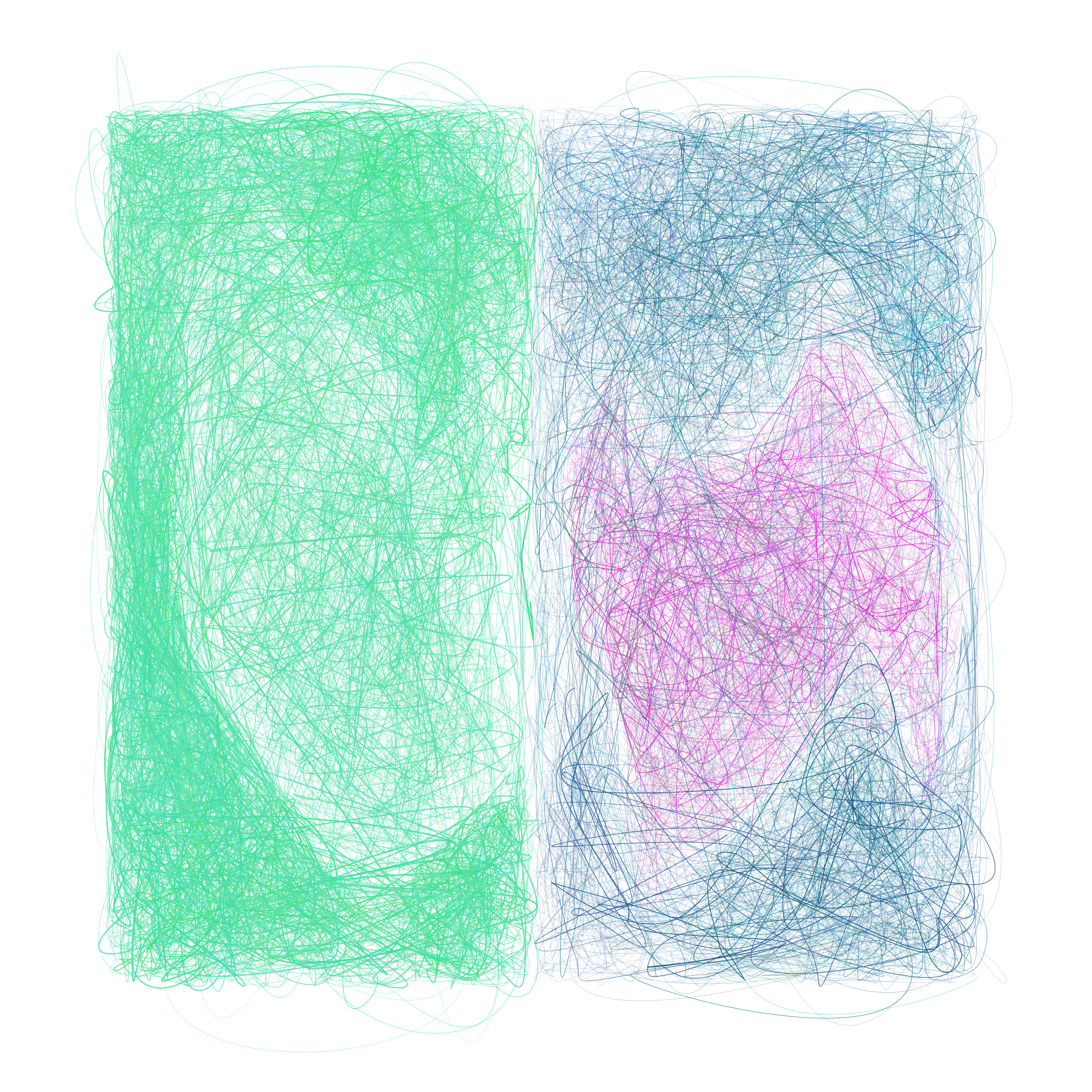 Art Blocks - Art Blocks v2 - Scribbled Boundaries #429 - NFT # 131000429