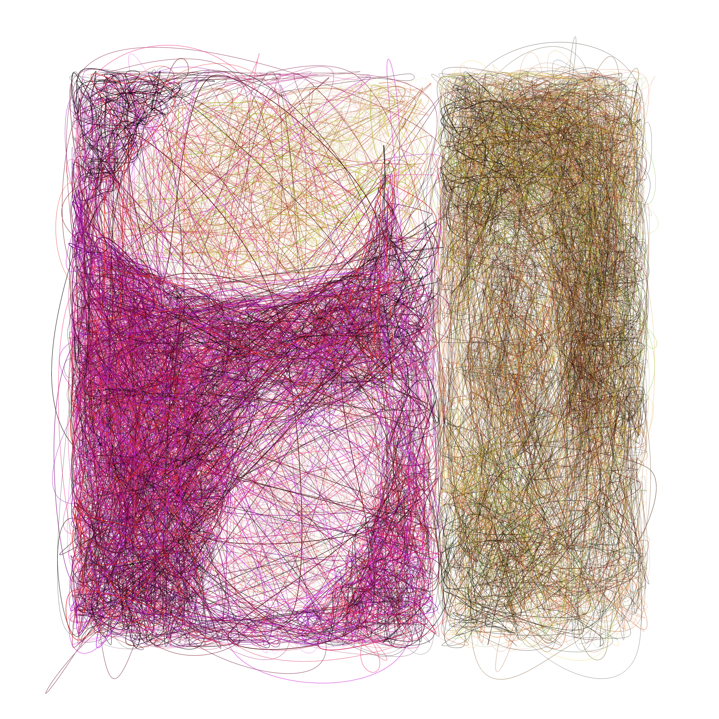 Art Blocks - Art Blocks v2 - Scribbled Boundaries #443 - NFT # 131000443