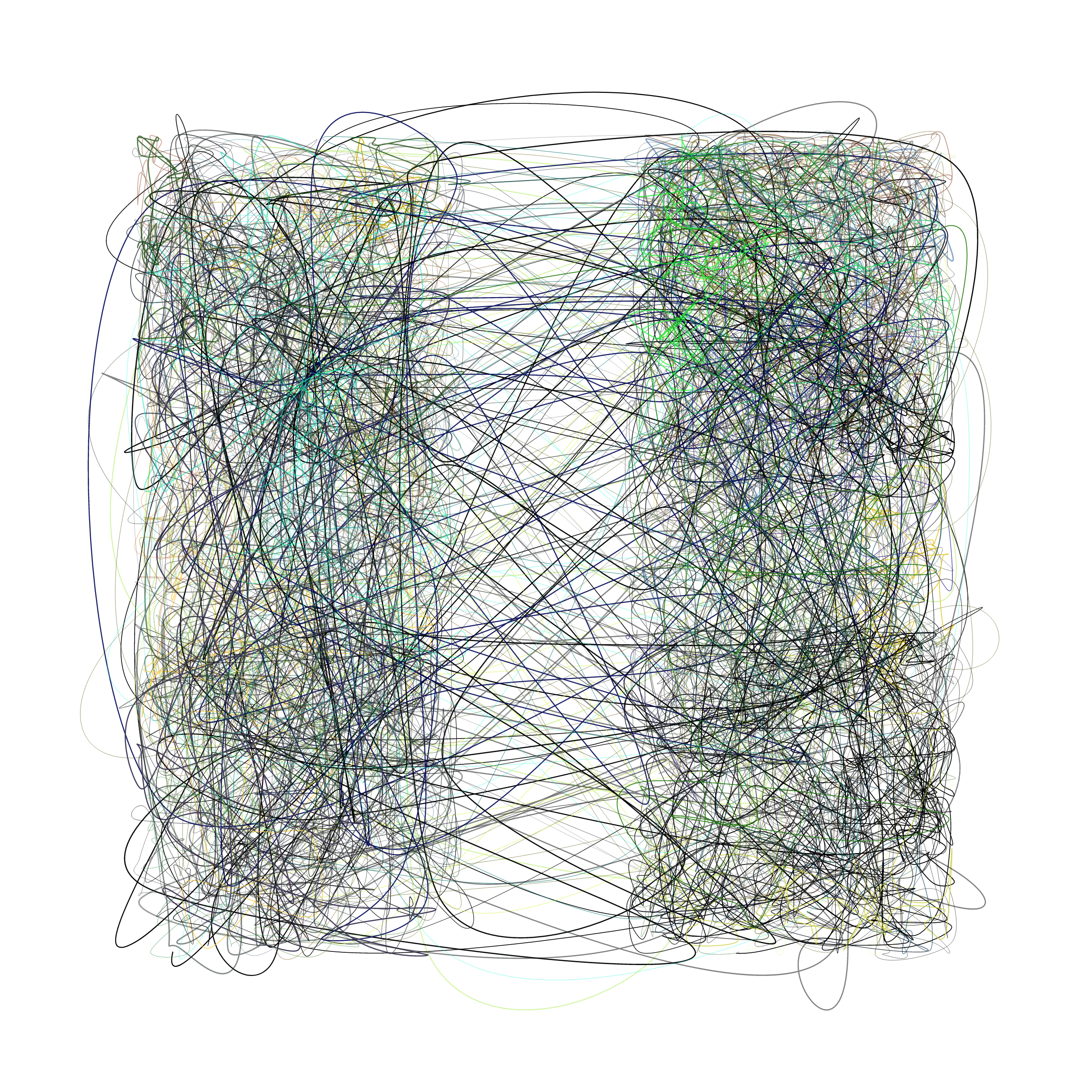 Art Blocks - Art Blocks v2 - Scribbled Boundaries #446 - NFT # 131000446