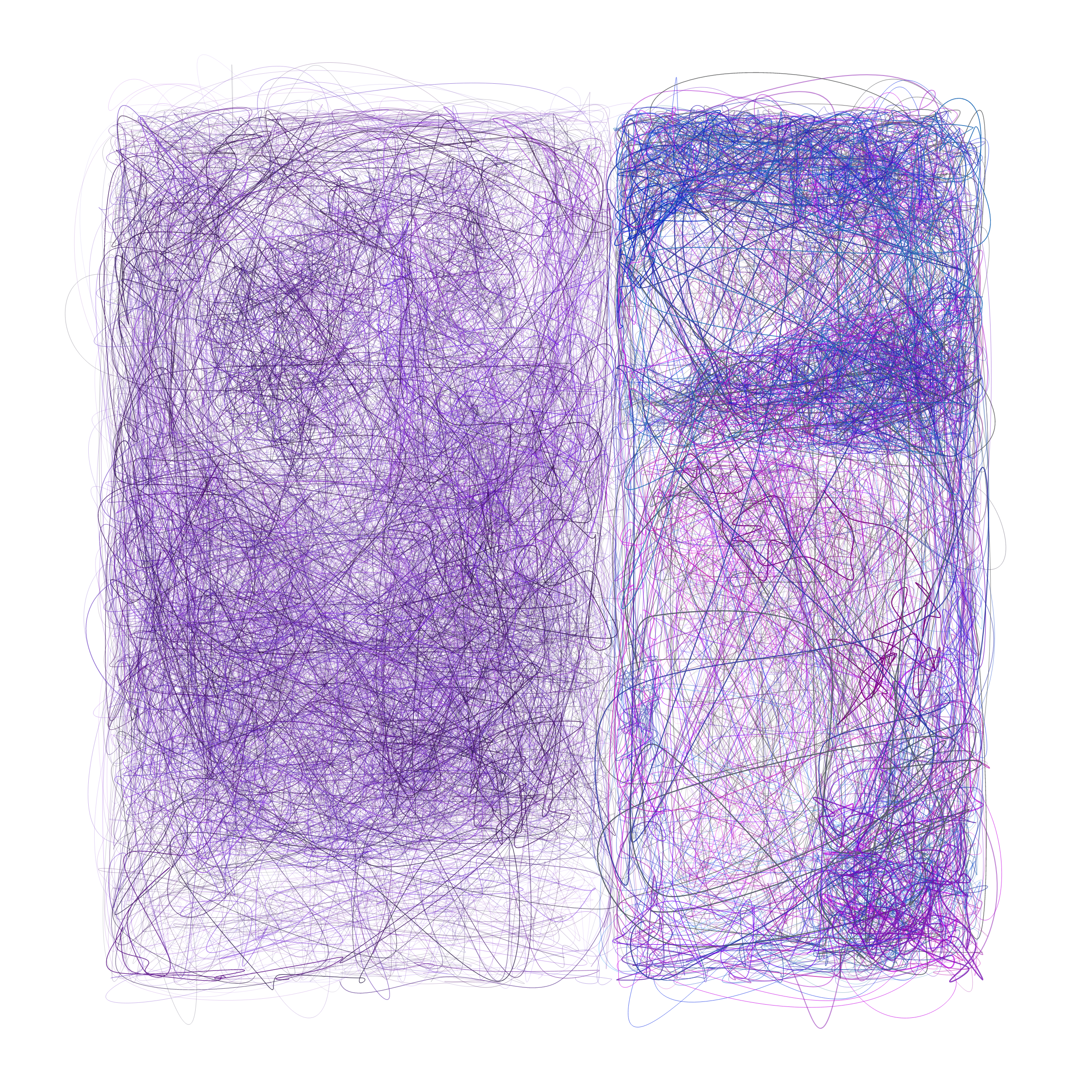 Art Blocks - Art Blocks v2 - Scribbled Boundaries #447 - NFT # 131000447