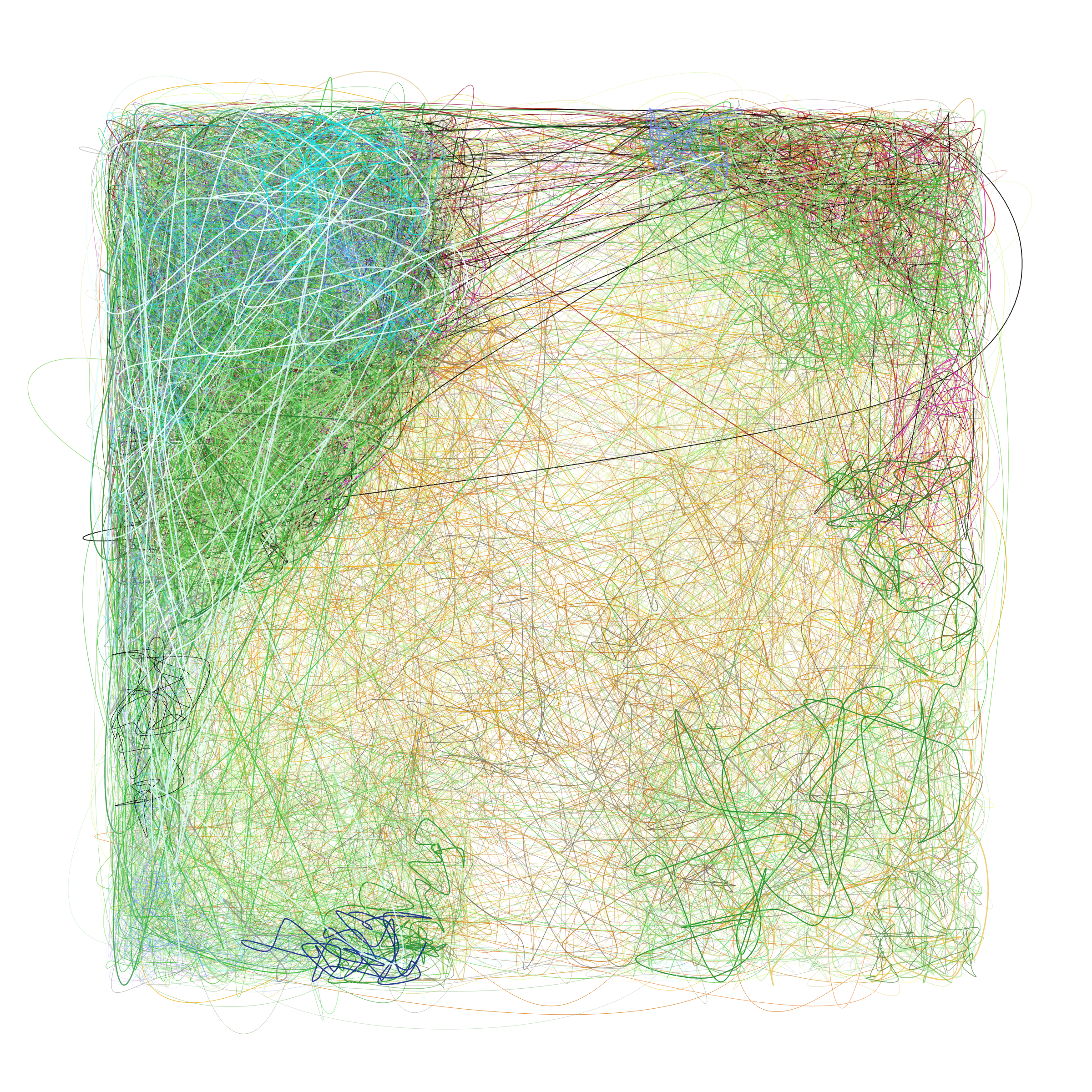 Art Blocks - Art Blocks v2 - Scribbled Boundaries #448 - NFT # 131000448