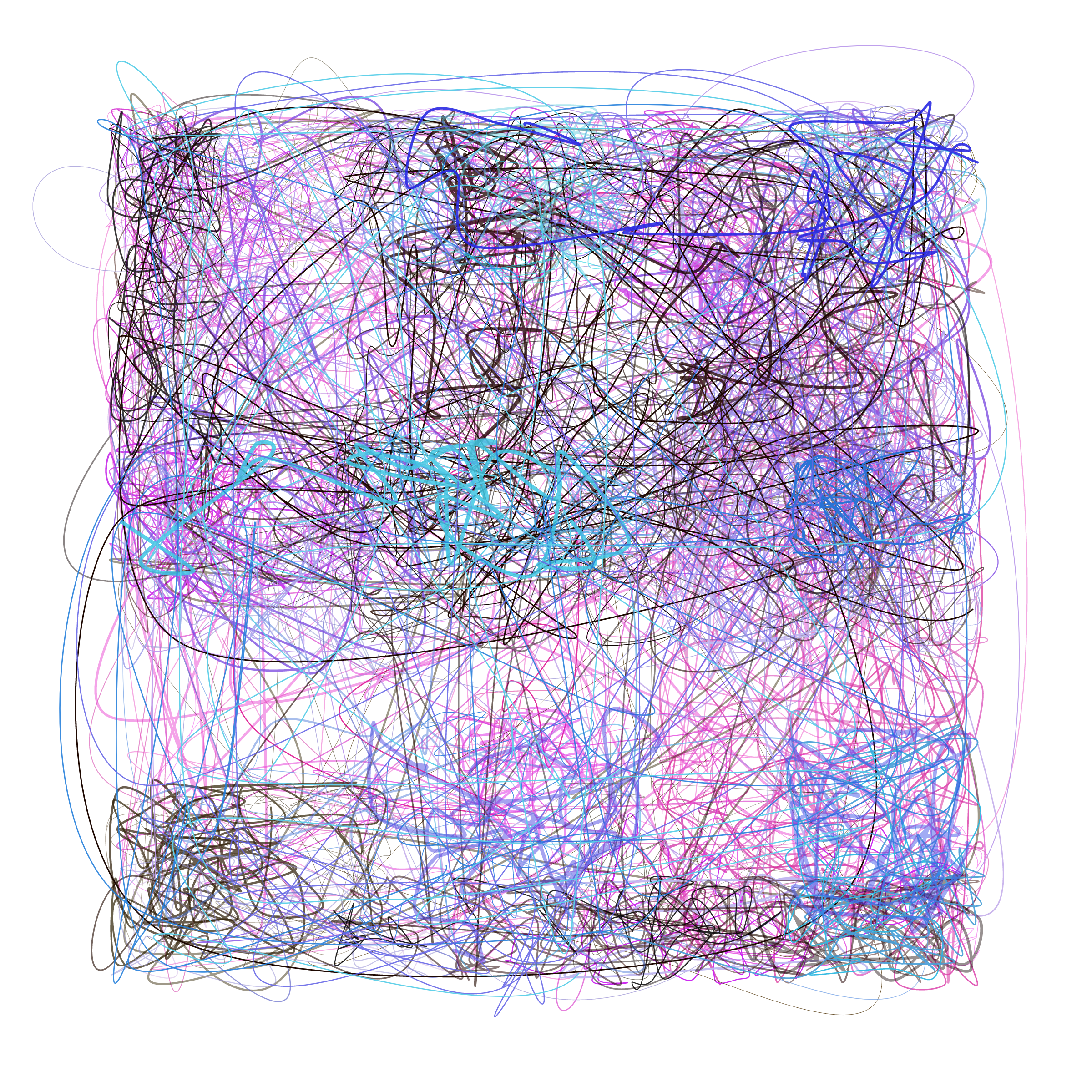 Art Blocks - Art Blocks v2 - Scribbled Boundaries #458 - NFT # 131000458