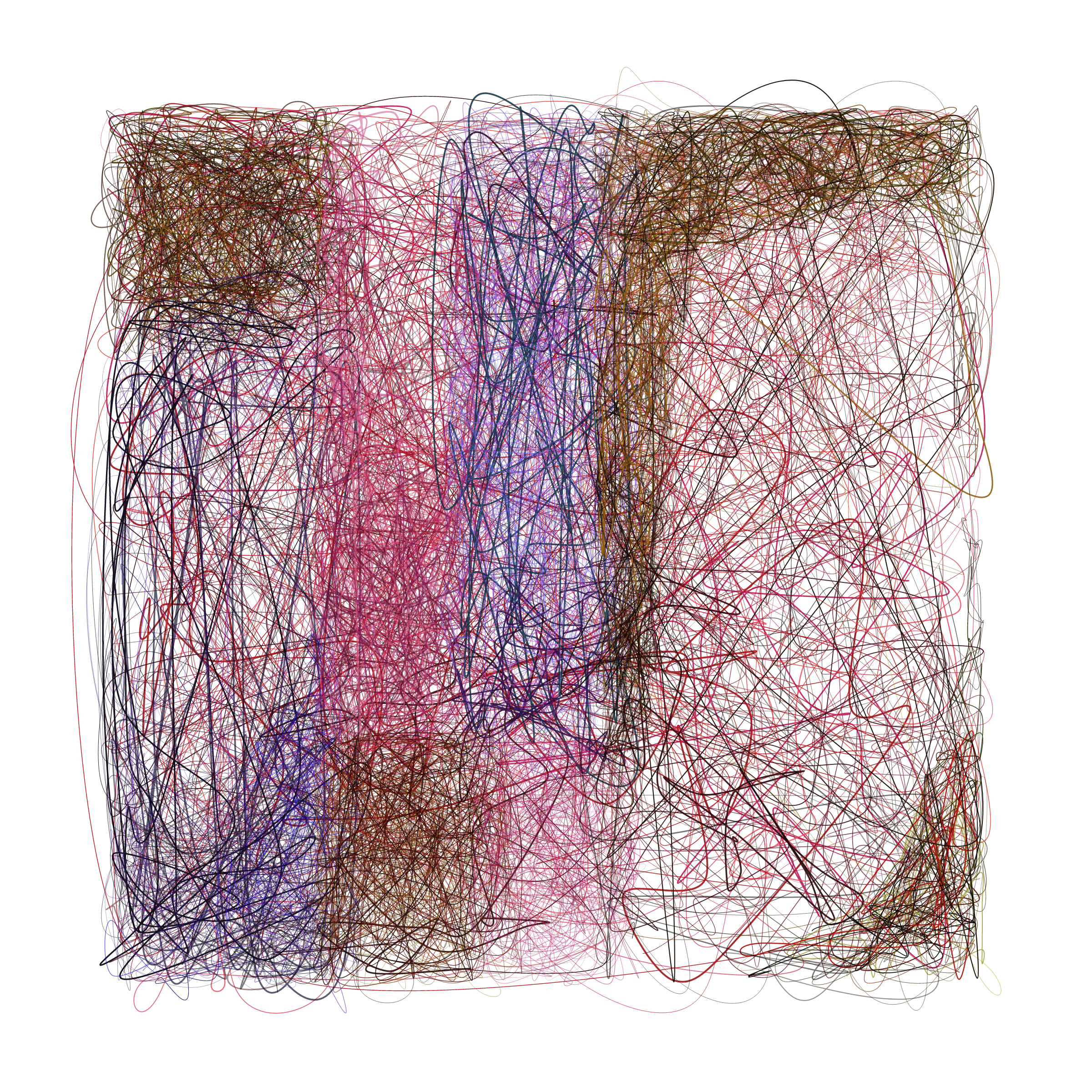 Art Blocks - Art Blocks v2 - Scribbled Boundaries #487 - NFT # 131000487