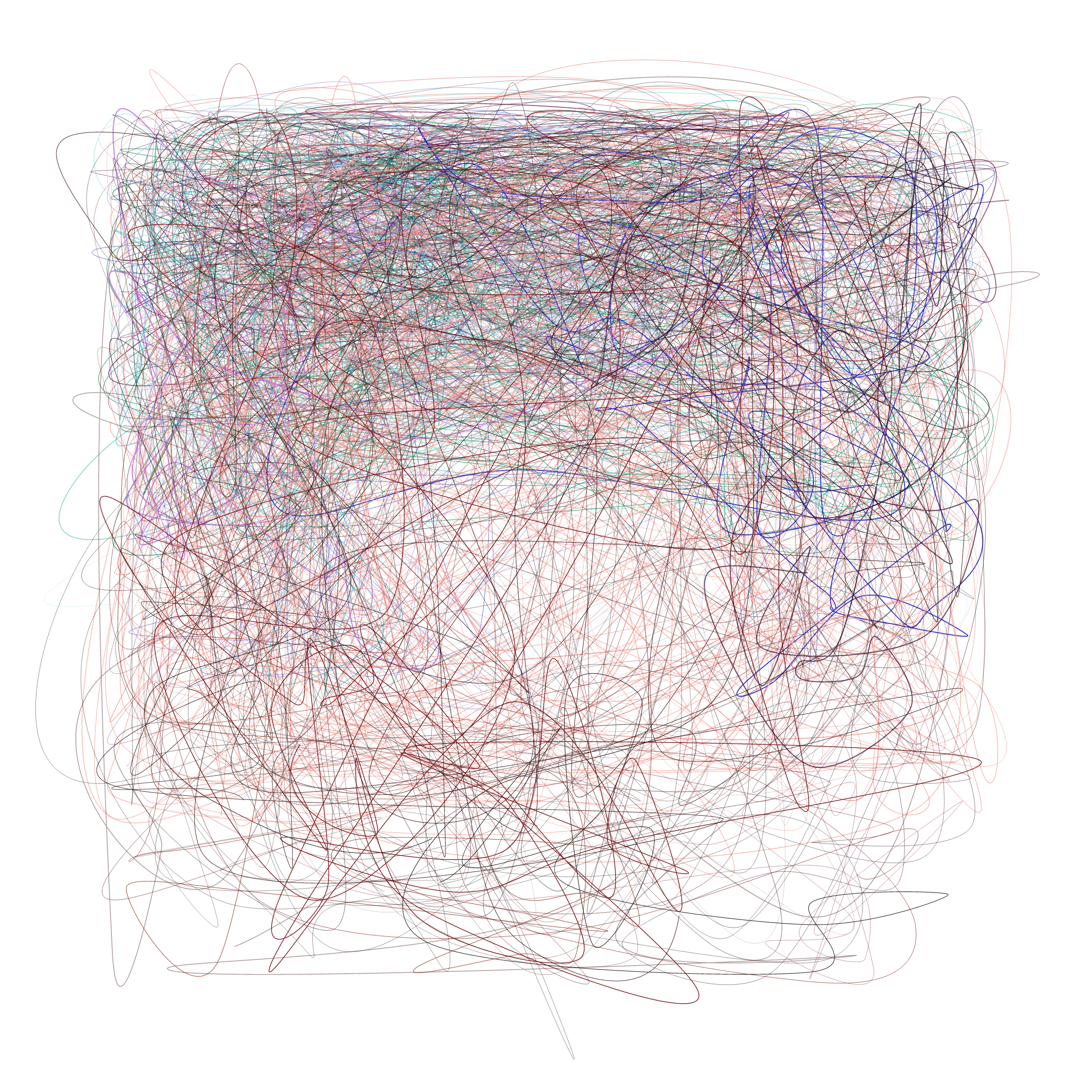 Art Blocks - Art Blocks v2 - Scribbled Boundaries #491 - NFT # 131000491