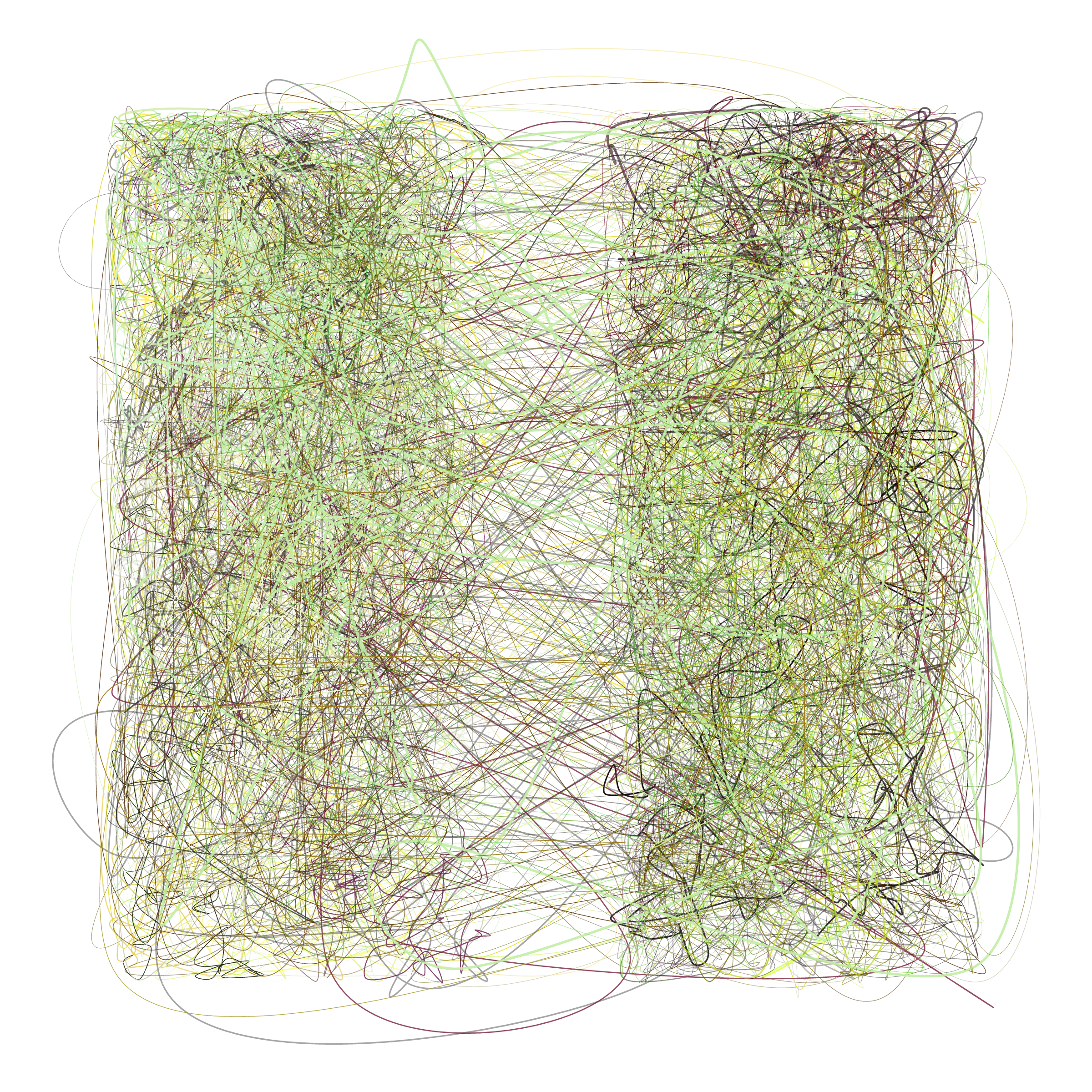 Art Blocks - Art Blocks v2 - Scribbled Boundaries #492 - NFT # 131000492