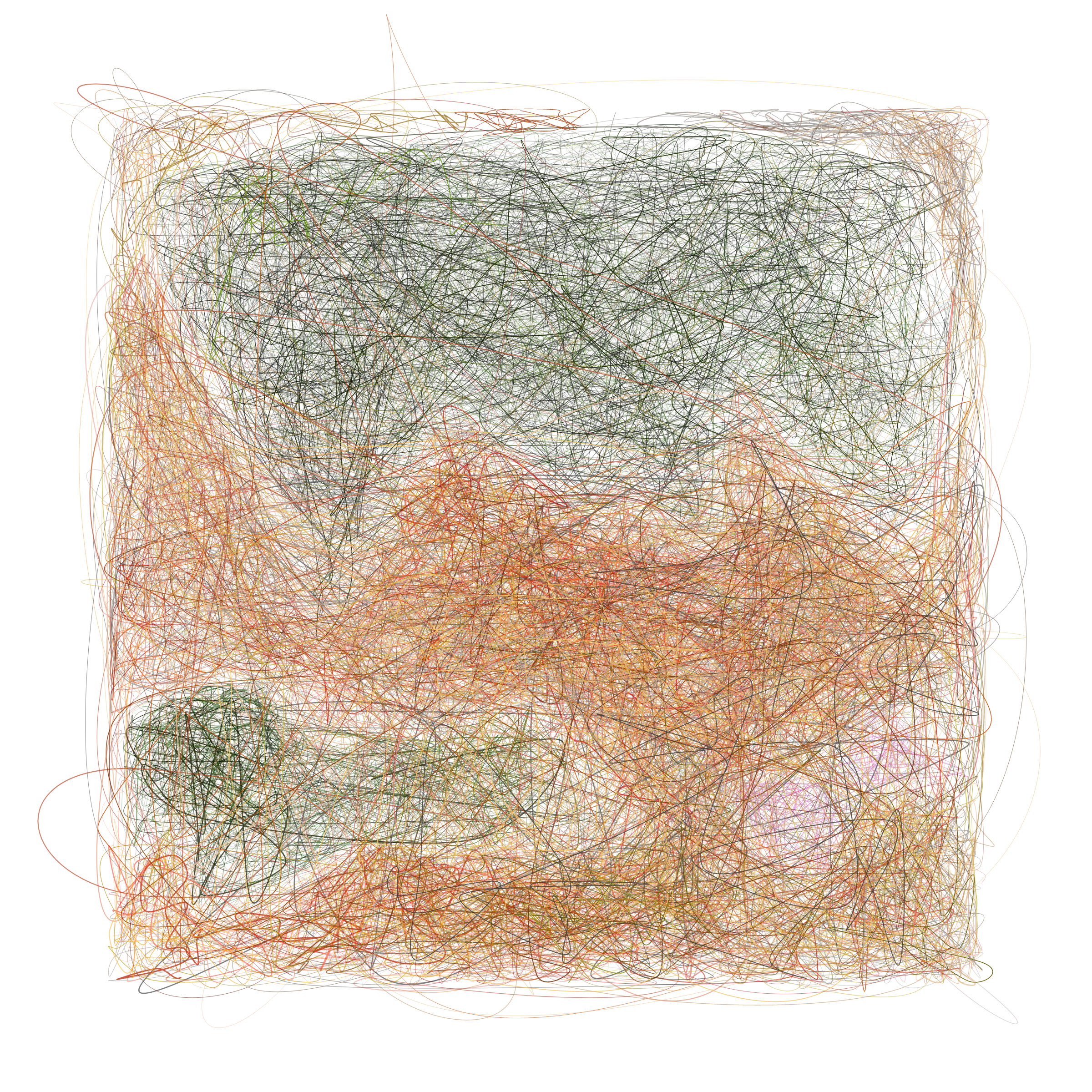 Art Blocks - Art Blocks v2 - Scribbled Boundaries #493 - NFT # 131000493