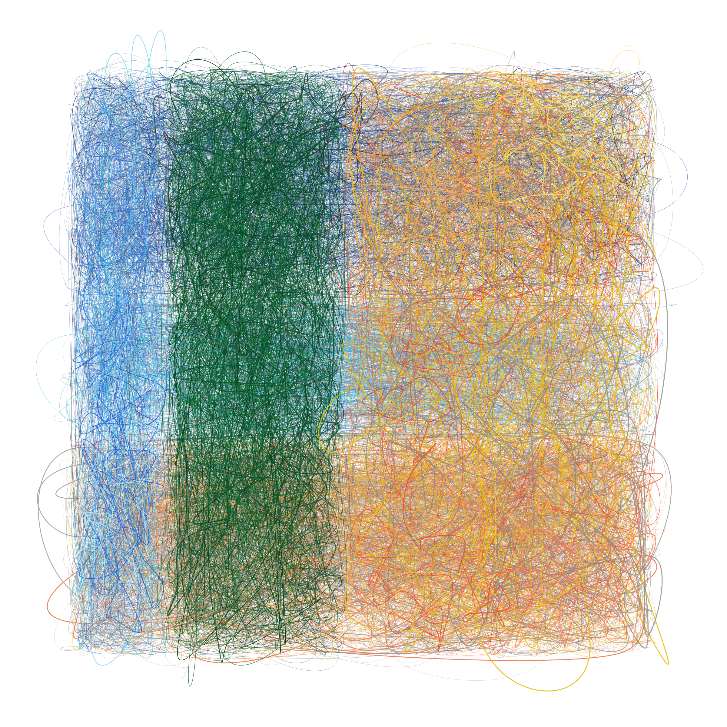 Art Blocks - Art Blocks v2 - Scribbled Boundaries #498 - NFT # 131000498