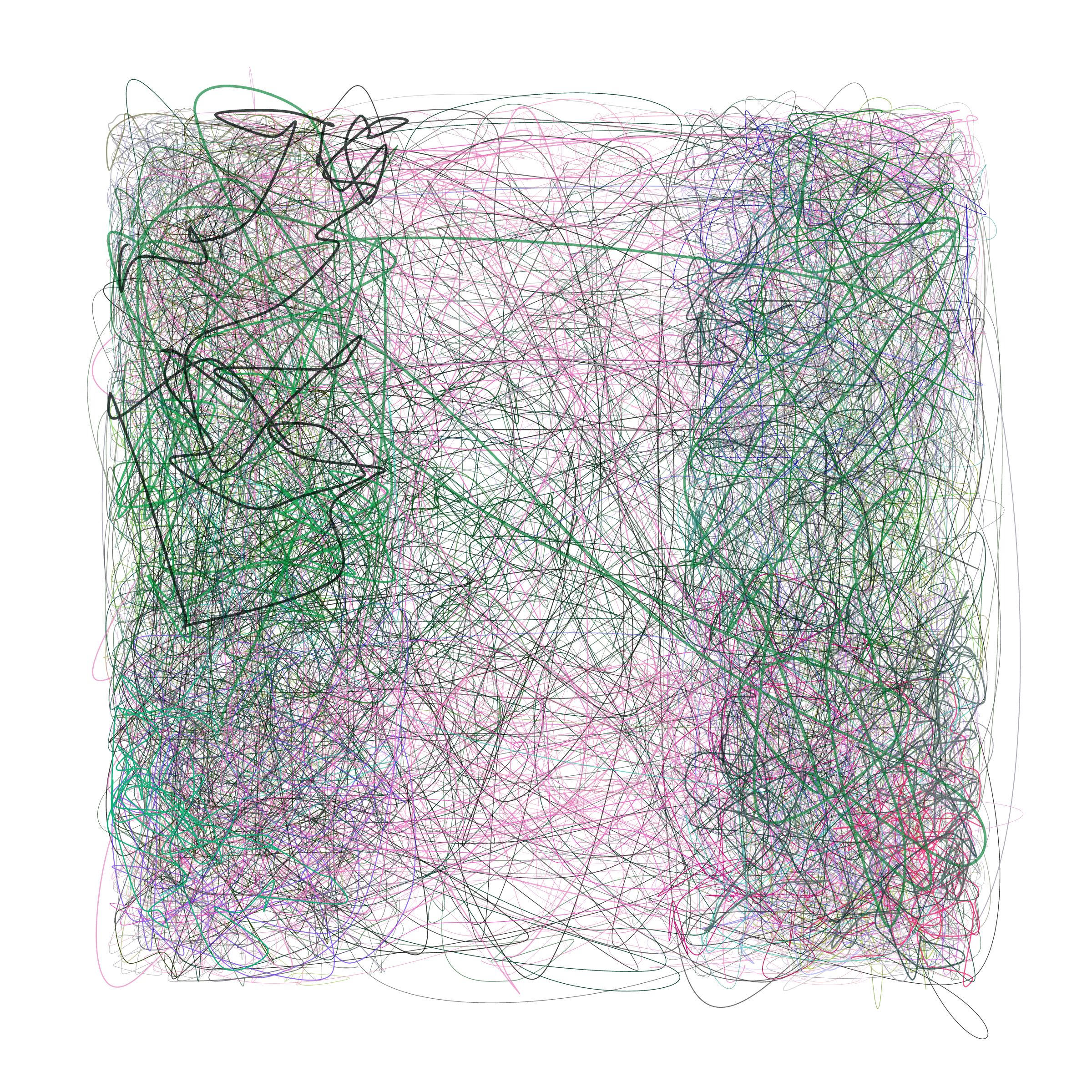 Art Blocks - Art Blocks v2 - Scribbled Boundaries #521 - NFT # 131000521