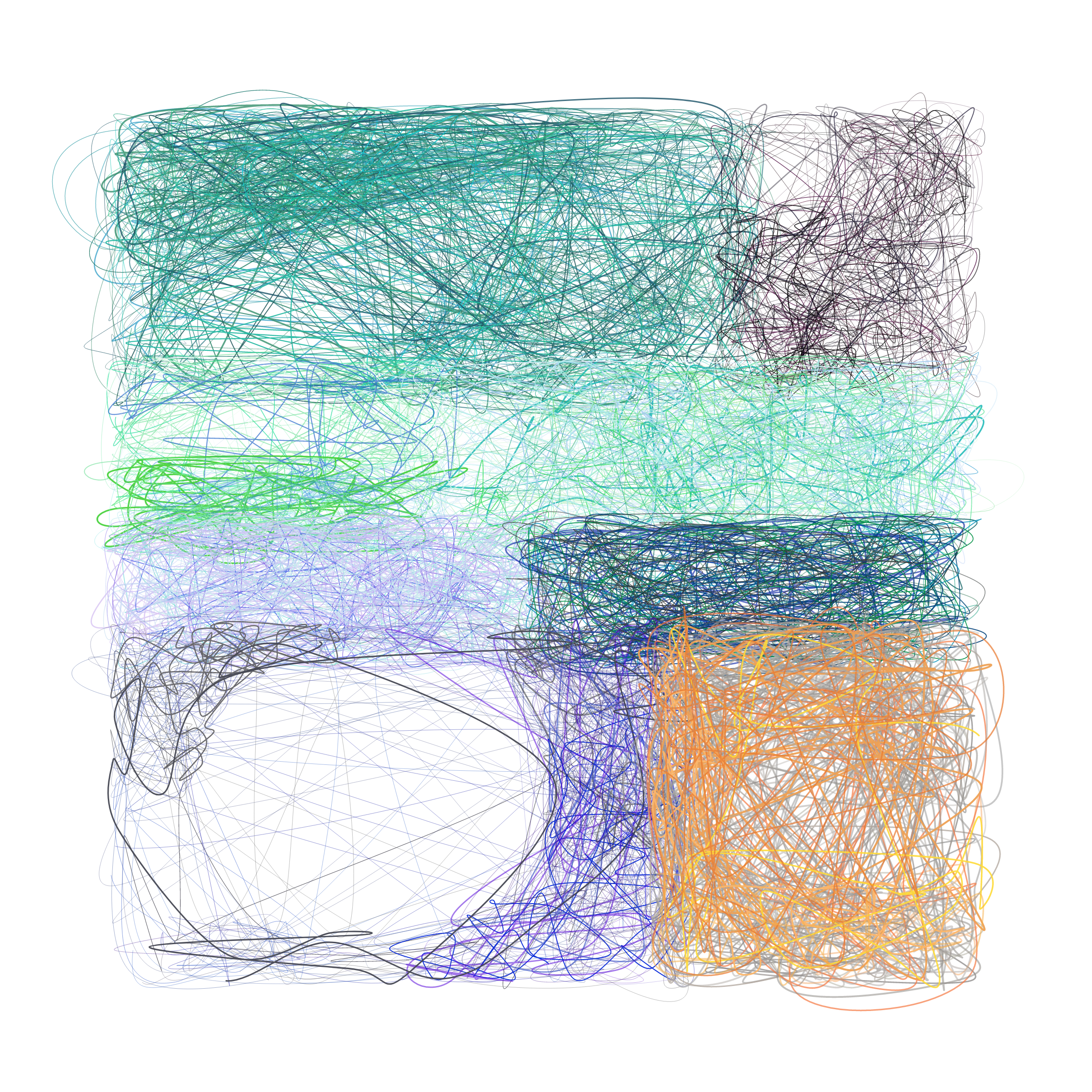 Art Blocks - Art Blocks v2 - Scribbled Boundaries #526 - NFT # 131000526