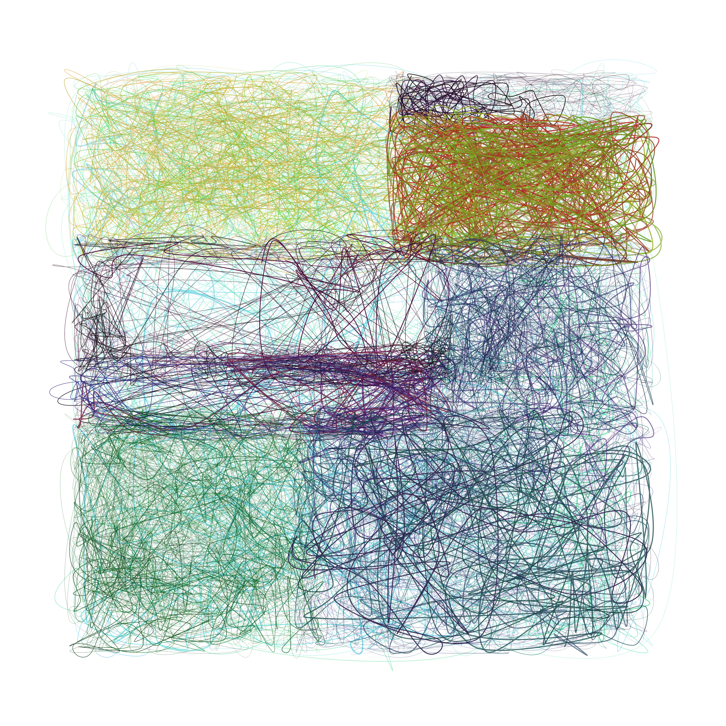 Art Blocks - Art Blocks v2 - Scribbled Boundaries #532 - NFT # 131000532