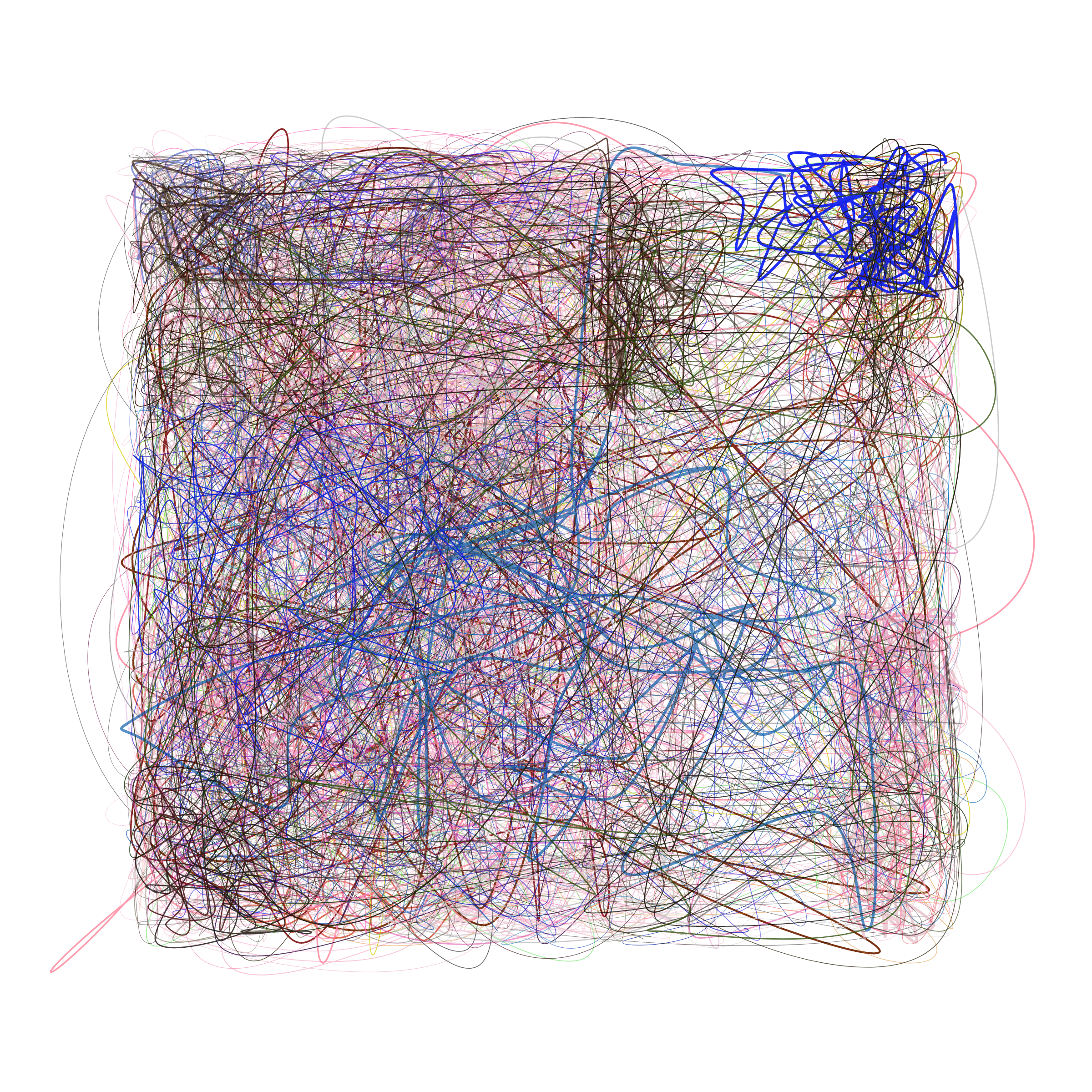 Art Blocks - Art Blocks v2 - Scribbled Boundaries #541 - NFT # 131000541