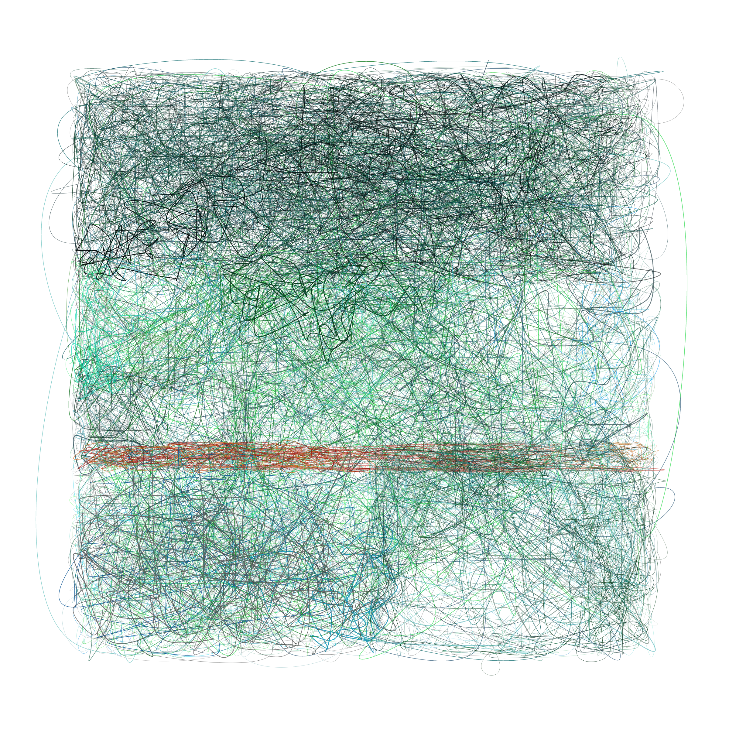 Art Blocks - Art Blocks v2 - Scribbled Boundaries #543 - NFT # 131000543