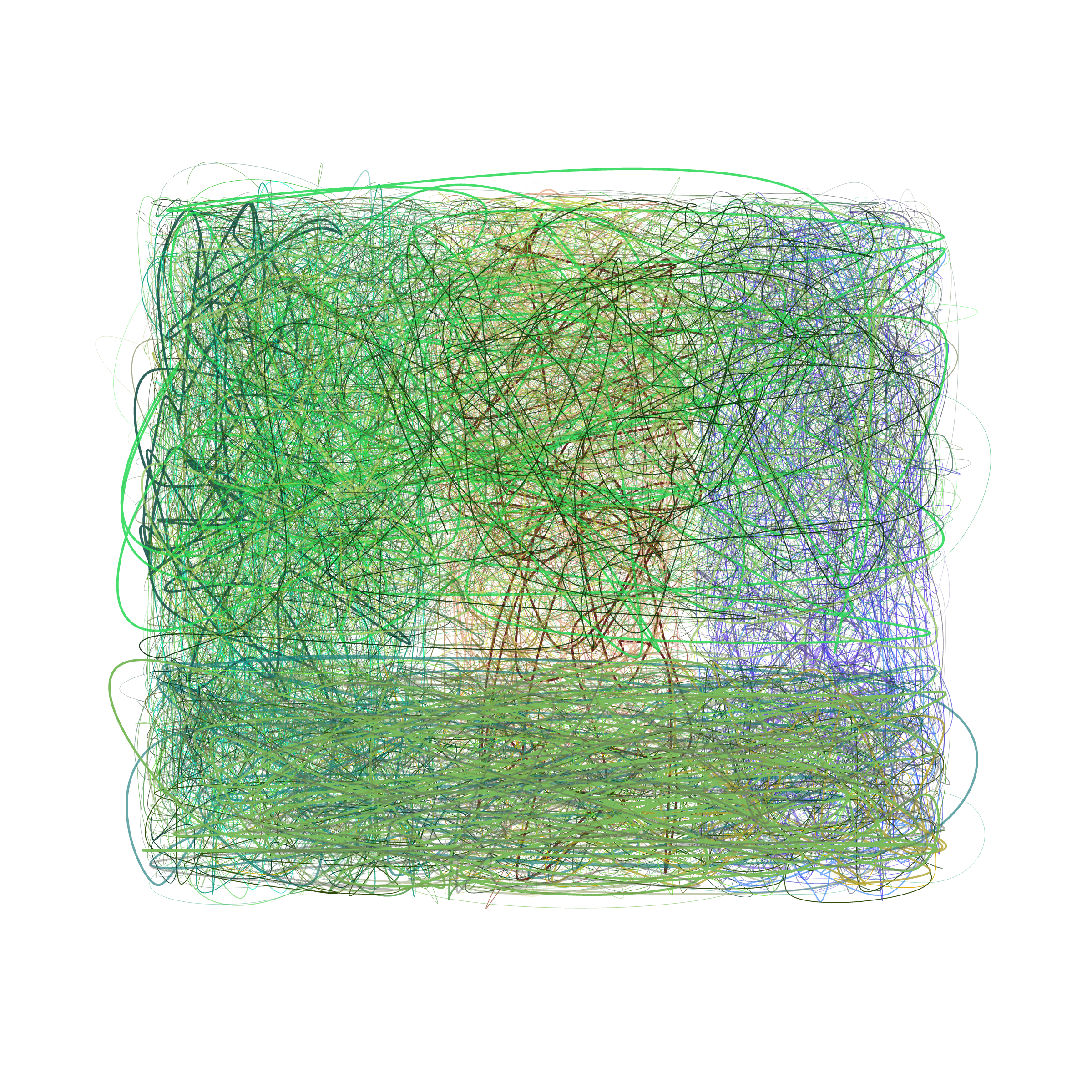 Art Blocks - Art Blocks v2 - Scribbled Boundaries #544 - NFT # 131000544