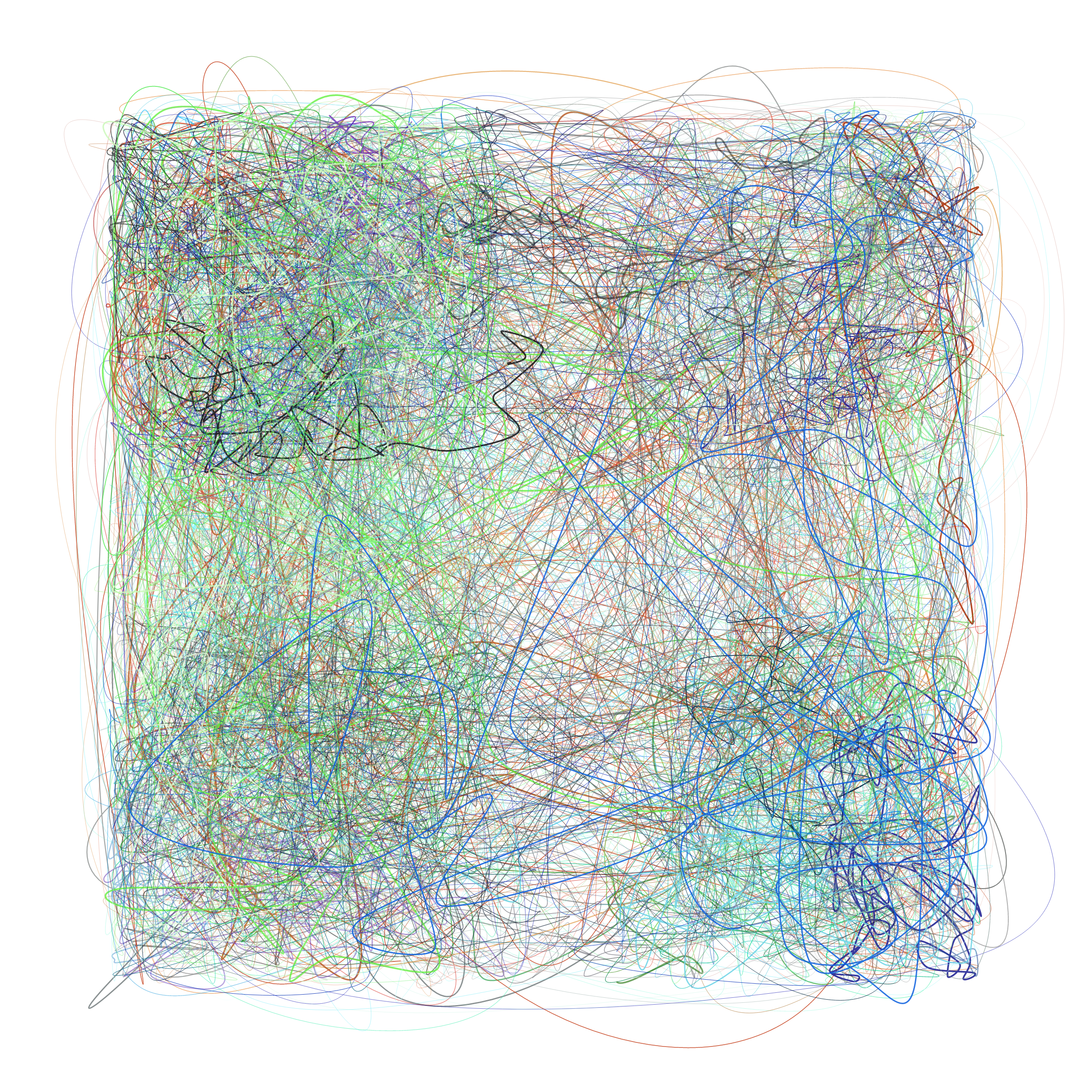 Art Blocks - Art Blocks v2 - Scribbled Boundaries #552 - NFT # 131000552