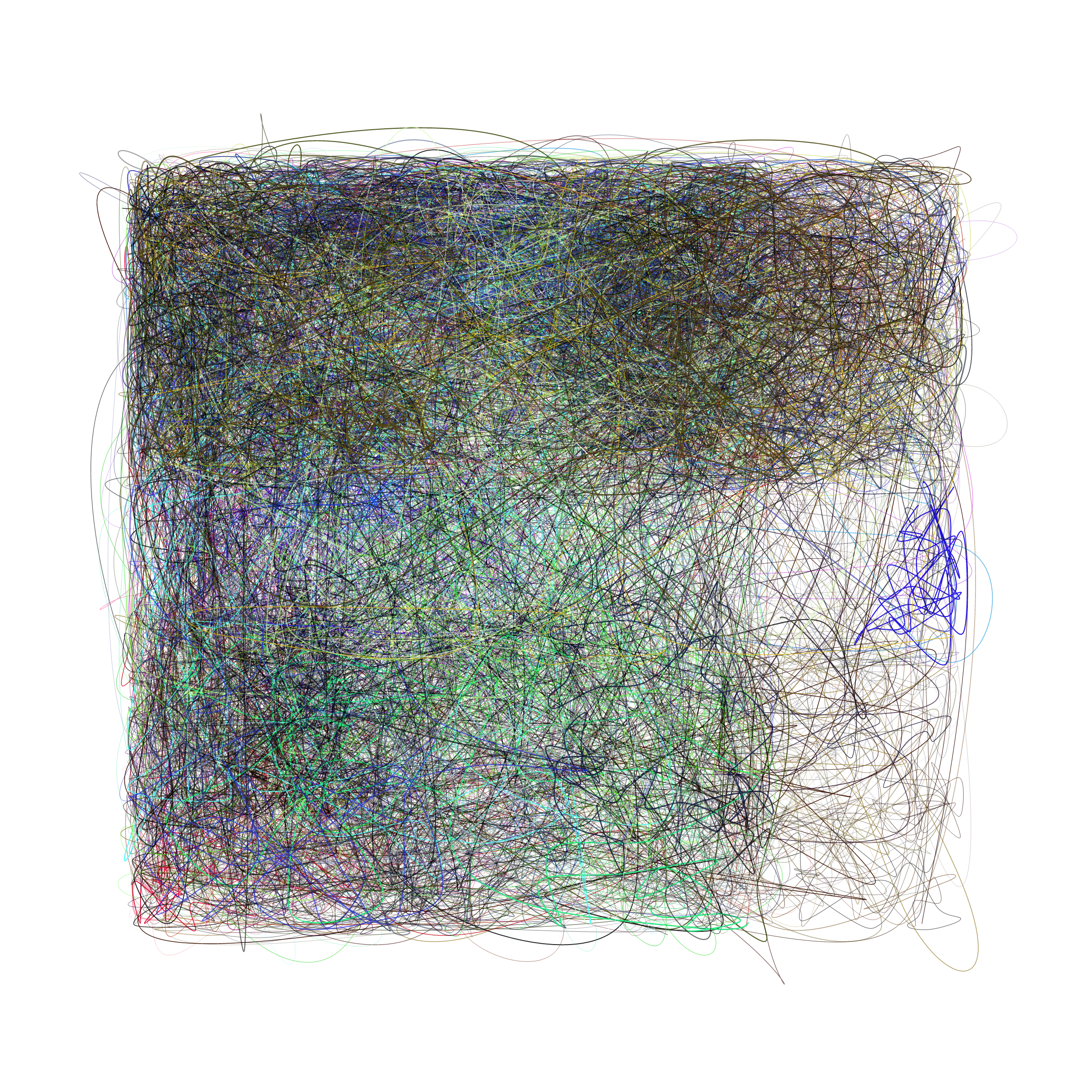 Art Blocks - Art Blocks v2 - Scribbled Boundaries #553 - NFT # 131000553