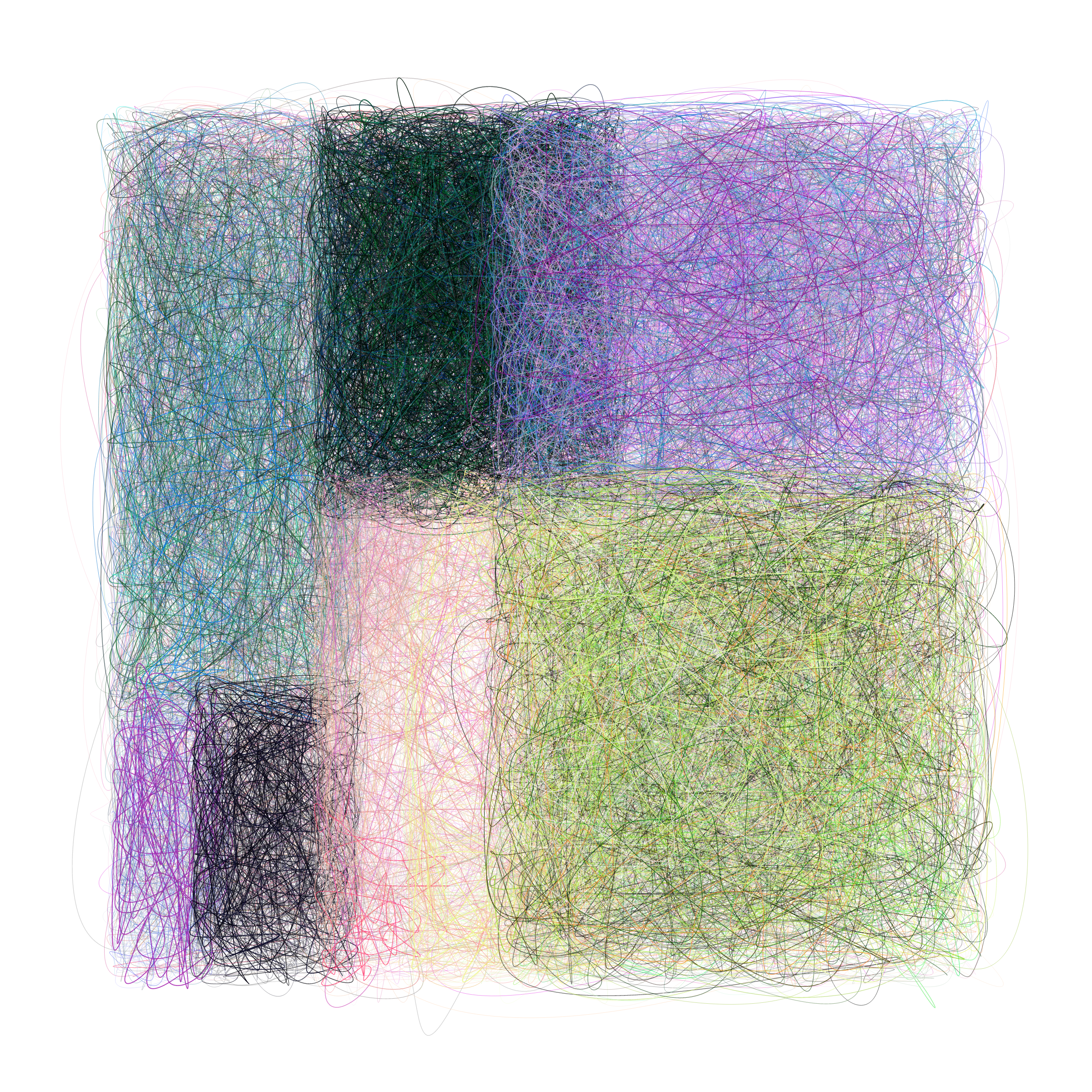 Art Blocks - Art Blocks v2 - Scribbled Boundaries #557 - NFT # 131000557