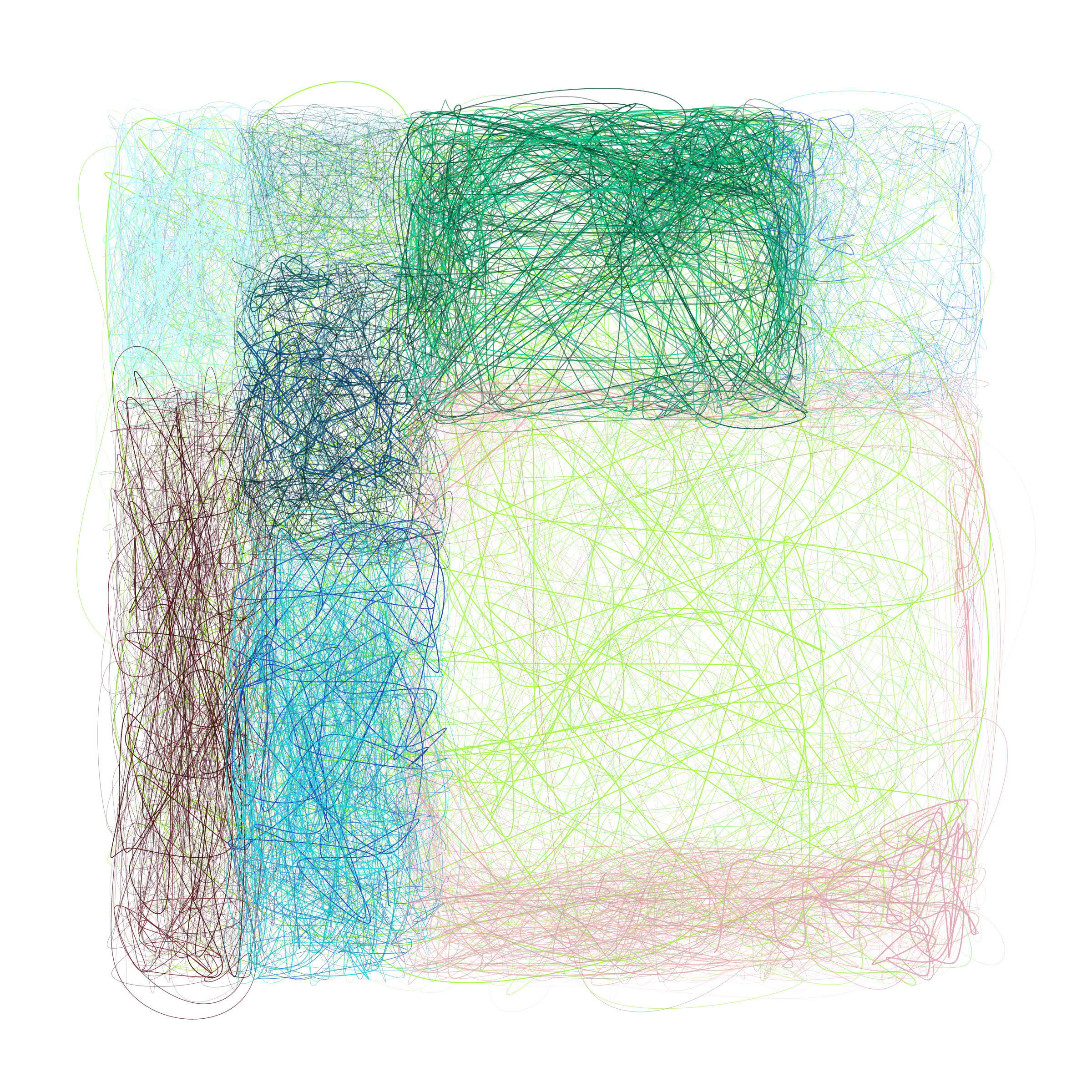 Art Blocks - Art Blocks v2 - Scribbled Boundaries #561 - NFT # 131000561