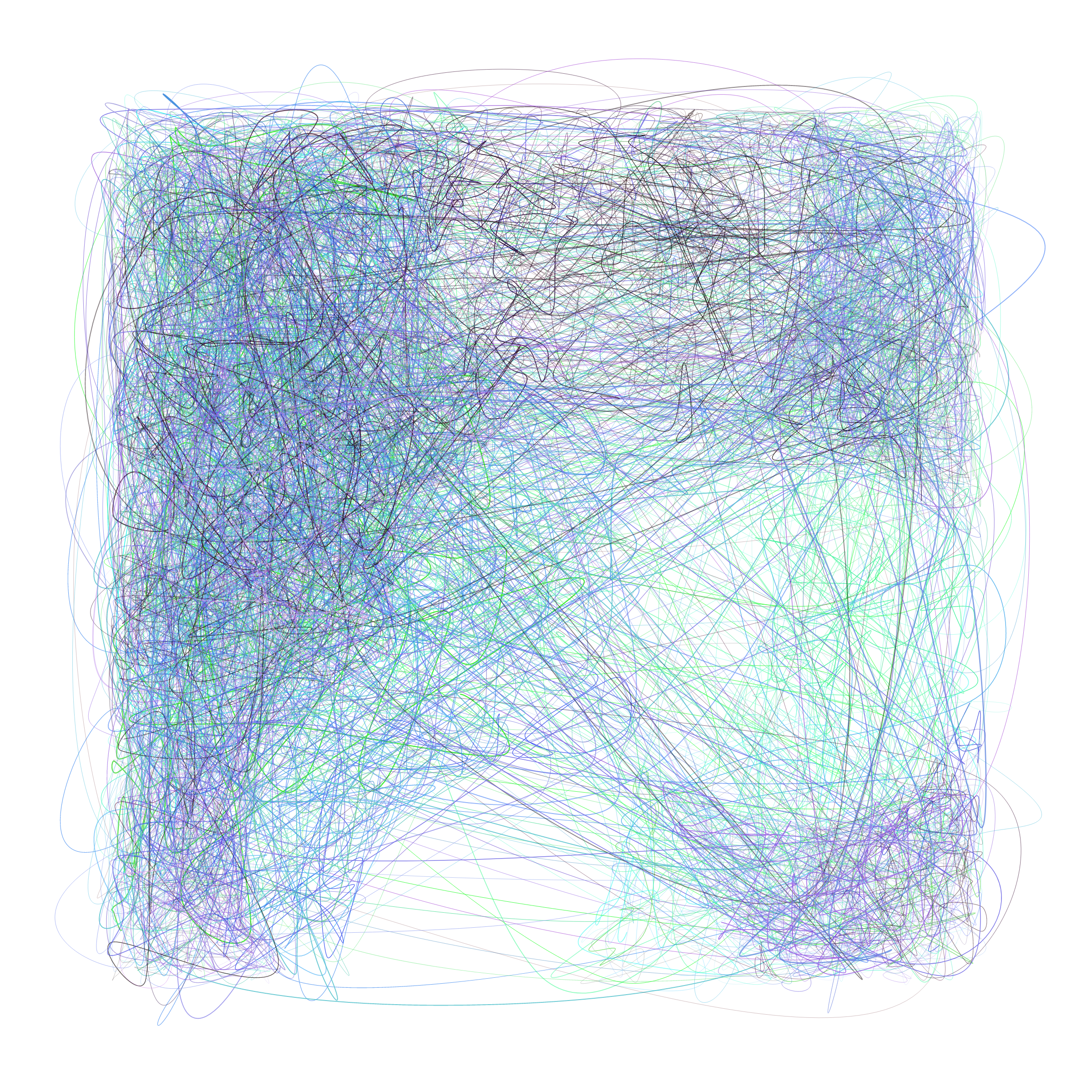 Art Blocks - Art Blocks v2 - Scribbled Boundaries #562 - NFT # 131000562